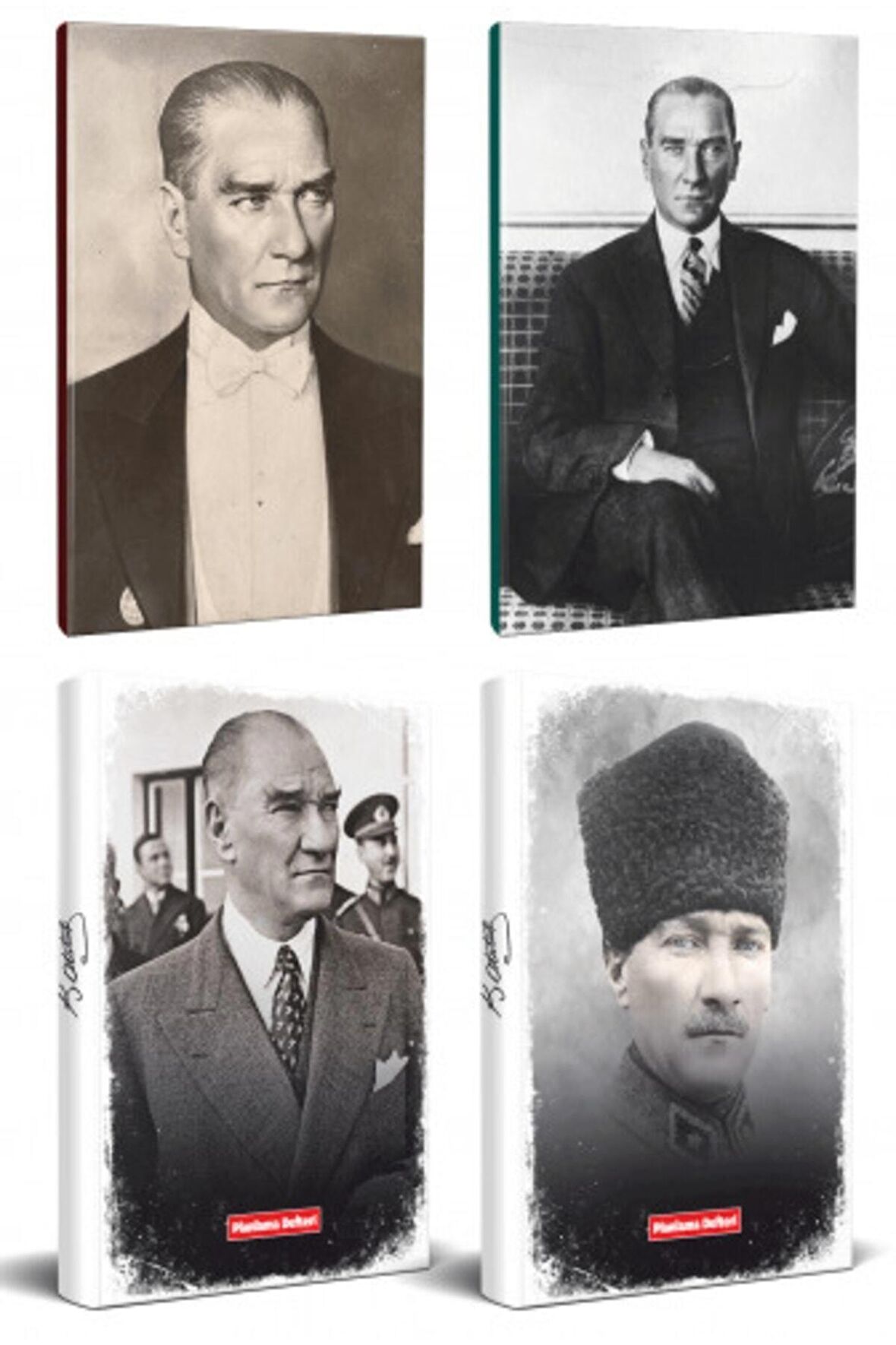 4Lü Atatürk 64 Sayfa 13,5X19,5Cm Defter Ve 176
Sayfa Planlama Defteri Seti -14