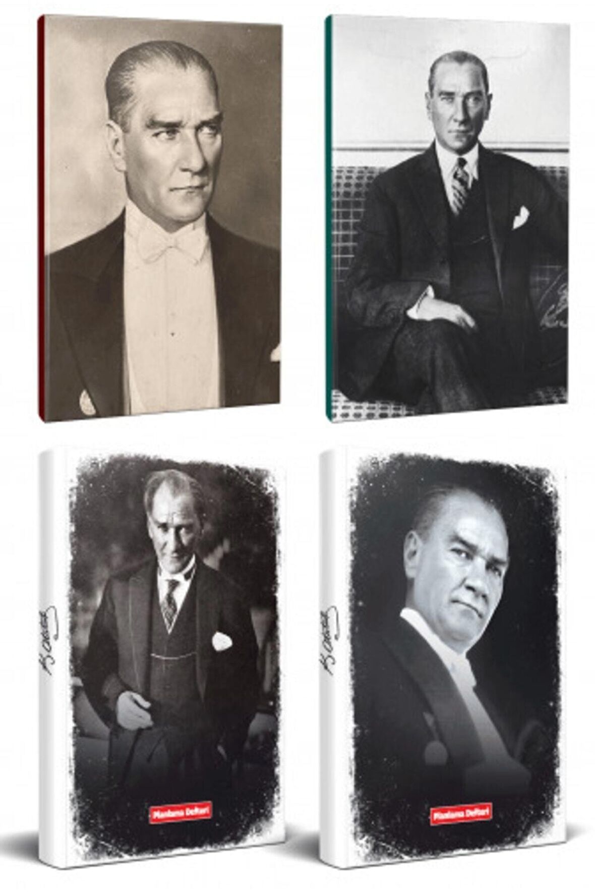 4Lü Atatürk 64 Sayfa 13,5X19,5Cm Defter Ve 176
Sayfa Planlama Defteri Seti -16