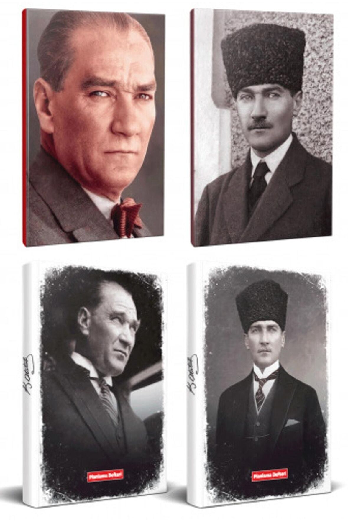 4Lü Atatürk 64 Sayfa 13,5X19,5Cm Defter Ve 176
Sayfa Planlama Defteri Seti -21