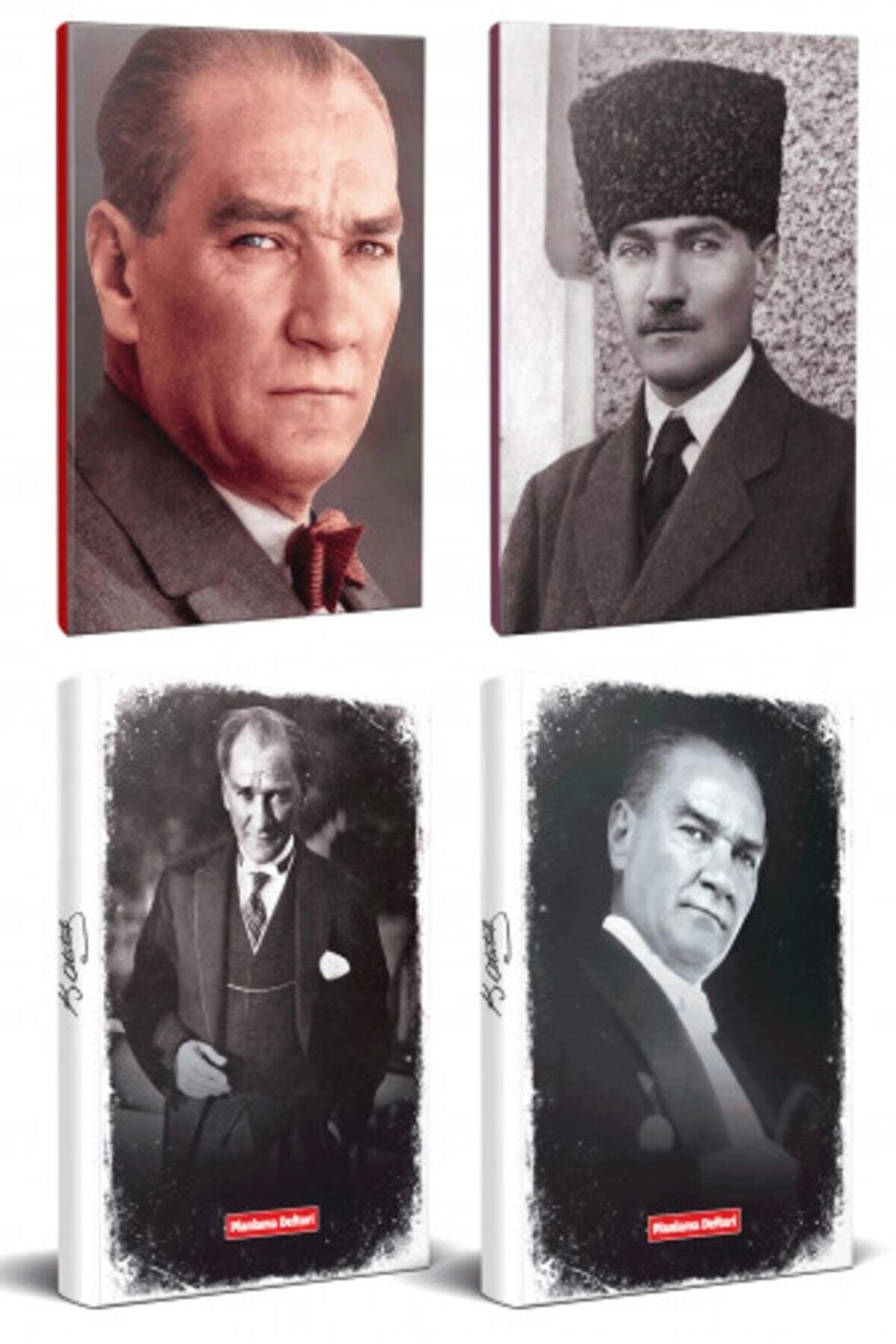 4Lü Atatürk 64 Sayfa 13,5X19,5Cm Defter Ve 176
Sayfa Planlama Defteri Seti -22