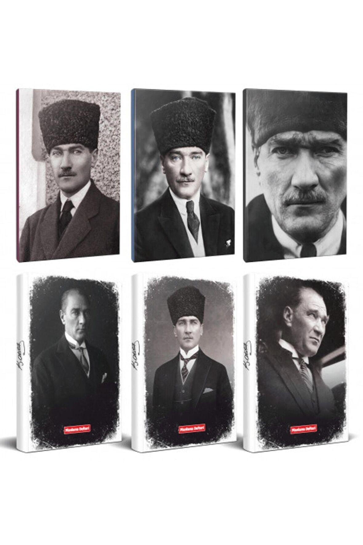 6Lı Atatürk 64 Sayfa 13,5X19,5Cm Defter Ve 176
Sayfa Planlama Defteri Seti -3