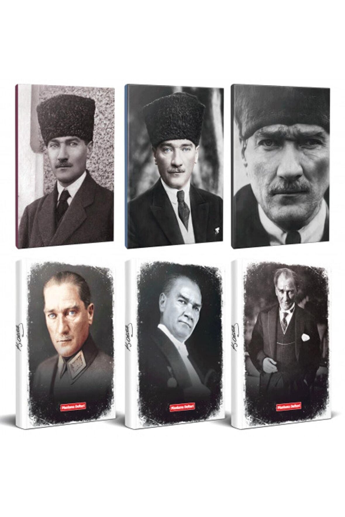 6Lı Atatürk 64 Sayfa 13,5X19,5Cm Defter Ve 176
Sayfa Planlama Defteri Seti -4