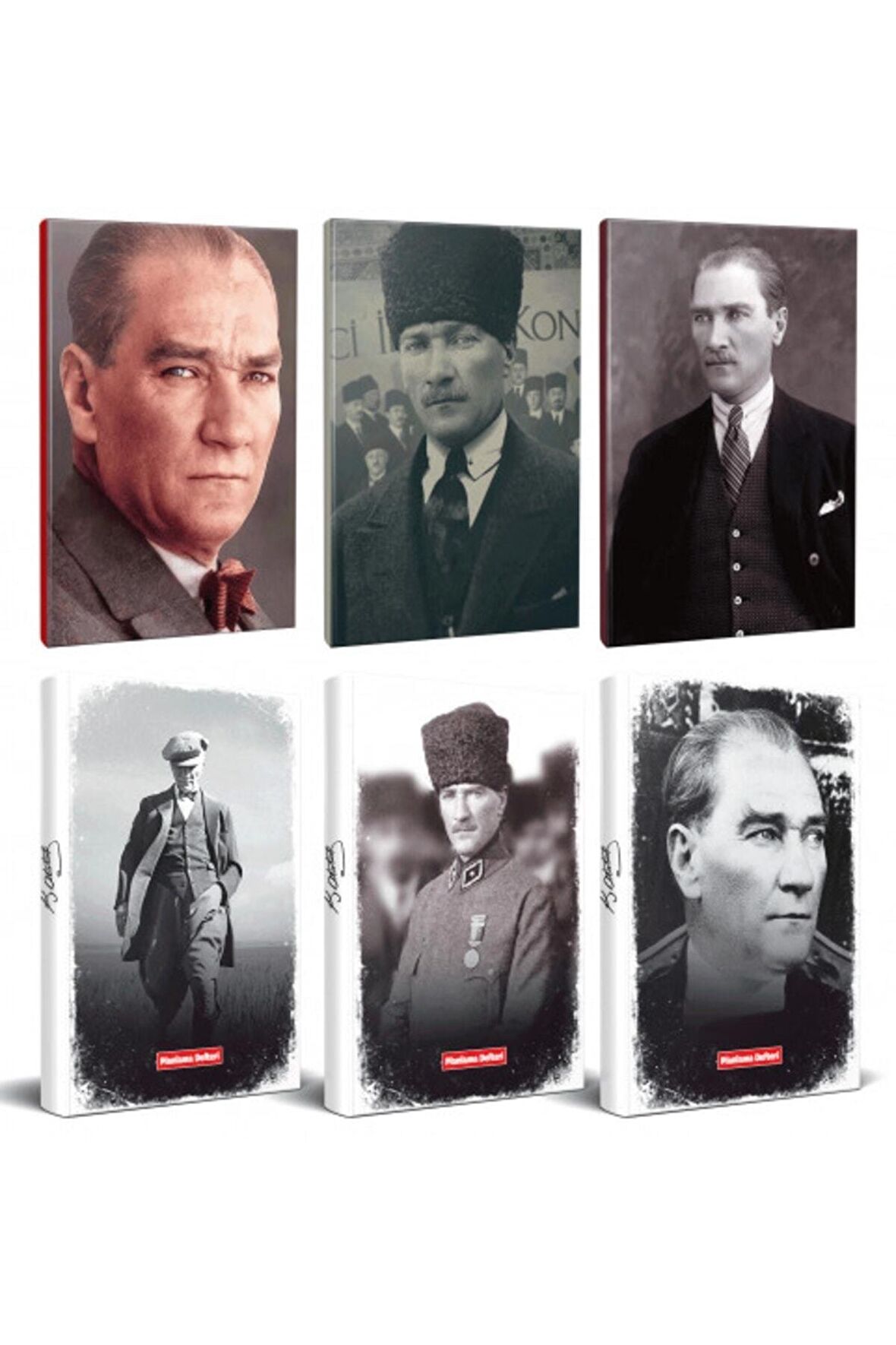 6Lı Atatürk 64 Sayfa 13,5X19,5Cm Defter Ve 176
Sayfa Planlama Defteri Seti -5