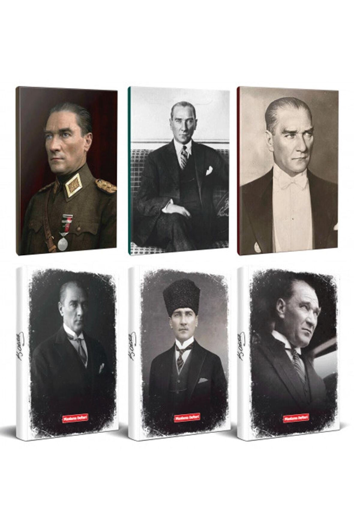 6Lı Atatürk 64 Sayfa 13,5X19,5Cm Defter Ve 176
Sayfa Planlama Defteri Seti -11