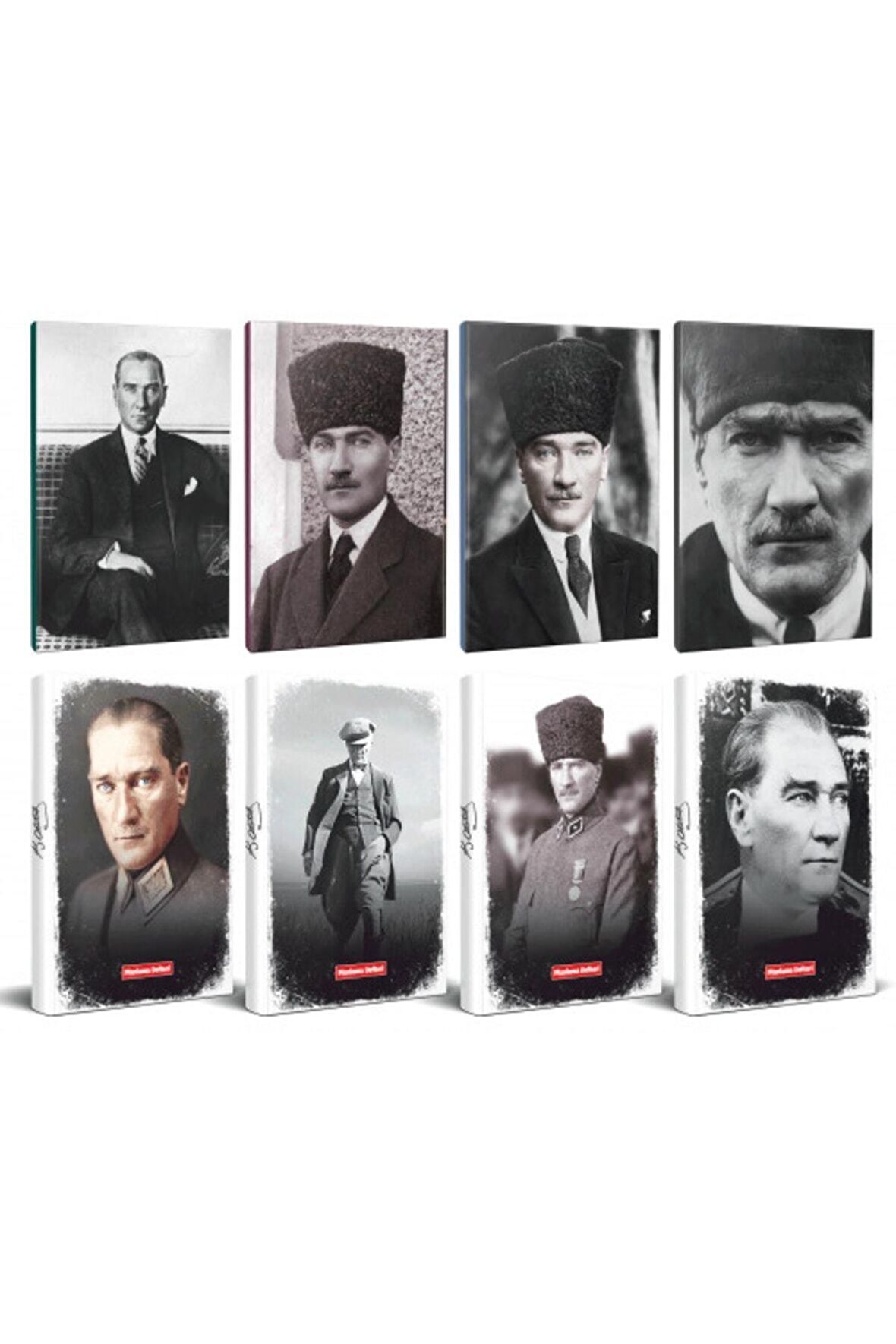 8Li Atatürk 64 Sayfa 13,5X19,5Cm Defter Ve 176
Sayfa Planlama Defteri Seti -1