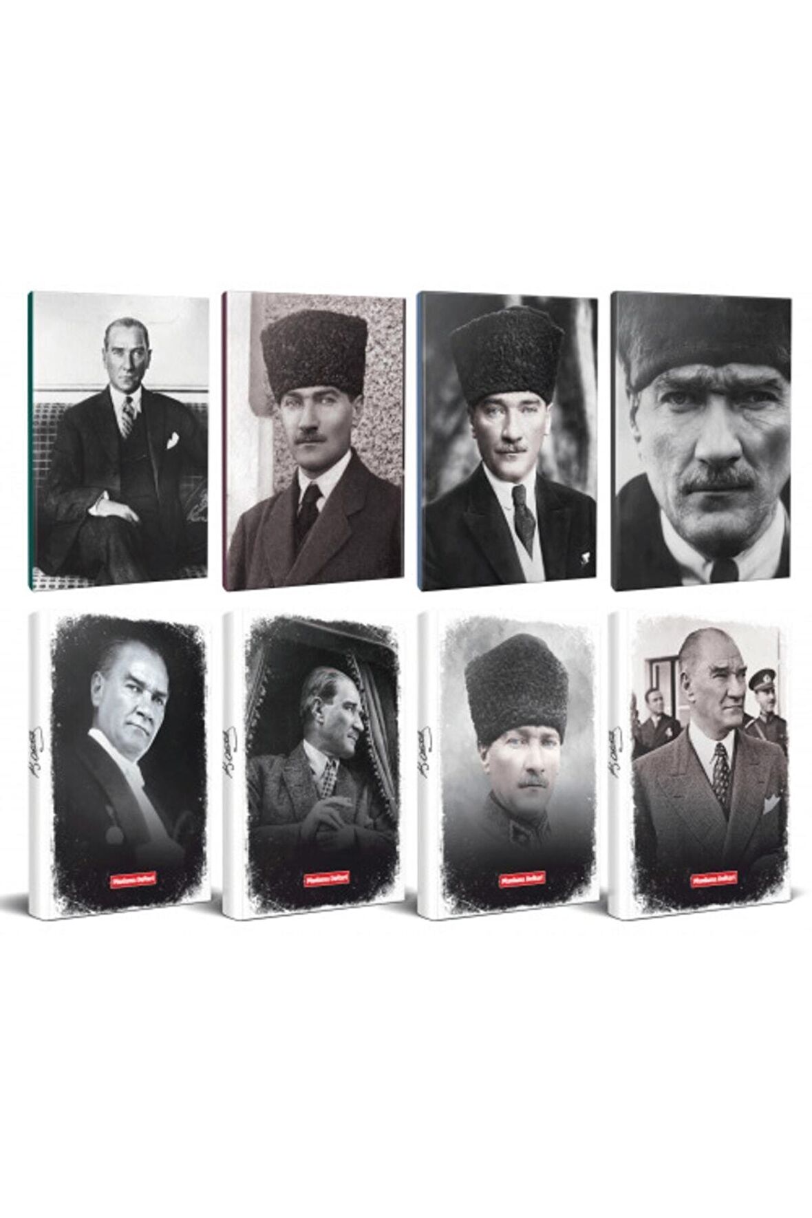 8Li Atatürk 64 Sayfa 13,5X19,5Cm Defter Ve 176
Sayfa Planlama Defteri Seti -2