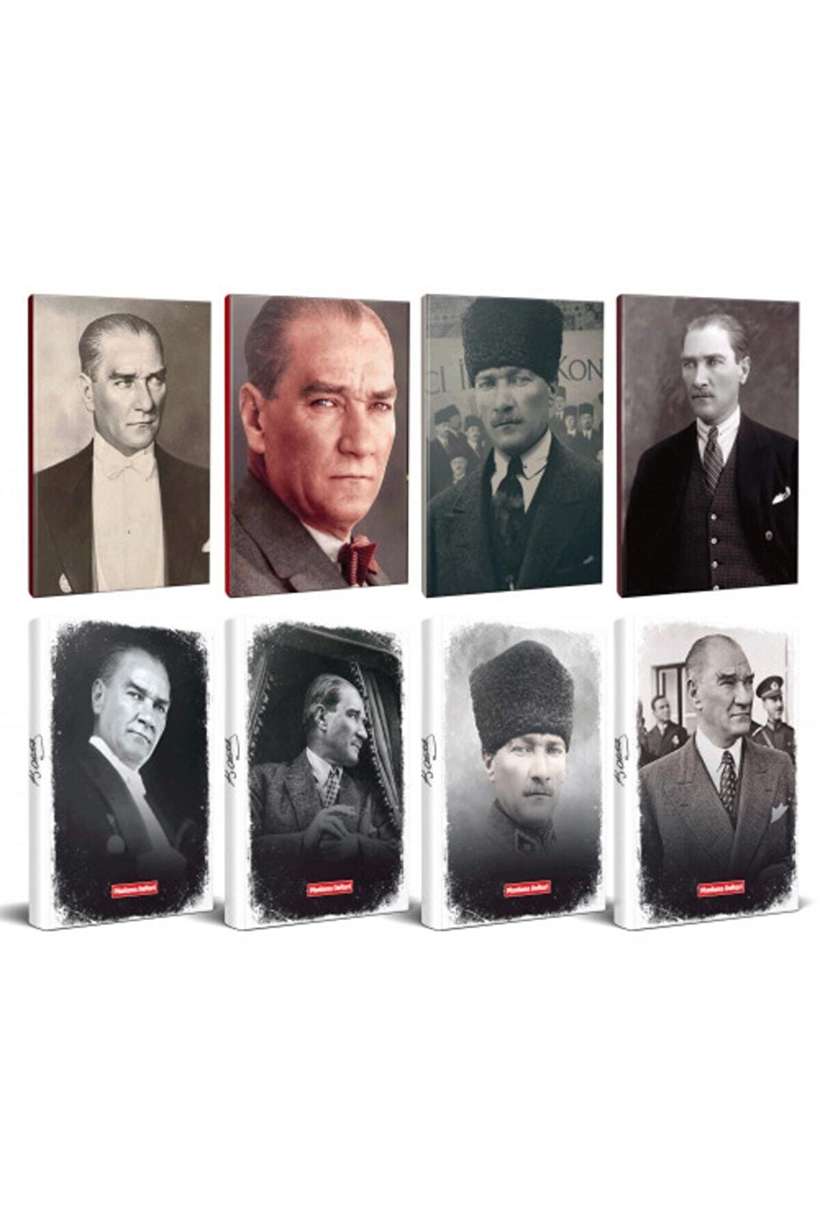 8Li Atatürk 64 Sayfa 13,5X19,5Cm Defter Ve 176
Sayfa Planlama Defteri Seti -4