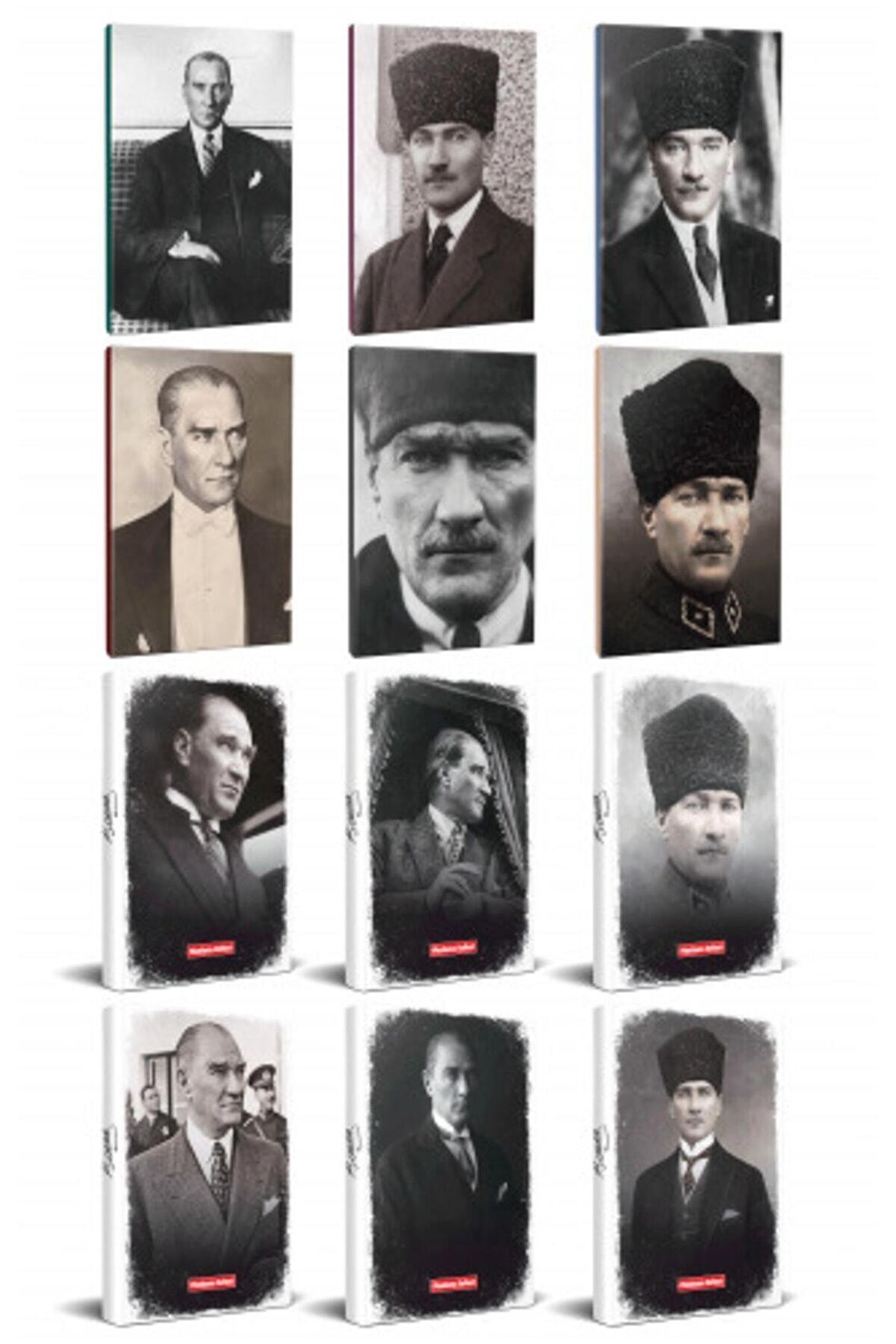 12Li Atatürk 64 Sayfa 13,5X19,5Cm Defter Ve 176
Sayfa Planlama Defteri Seti -2