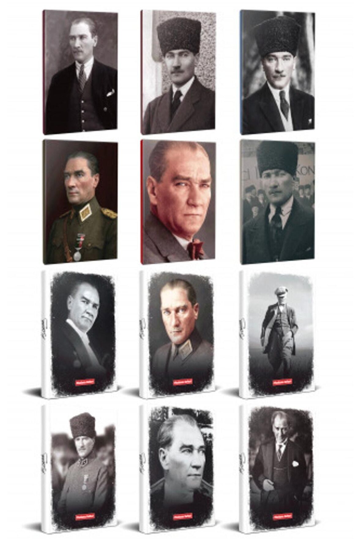 12Li Atatürk 64 Sayfa 13,5X19,5Cm Defter Ve 176
Sayfa Planlama Defteri Seti -3