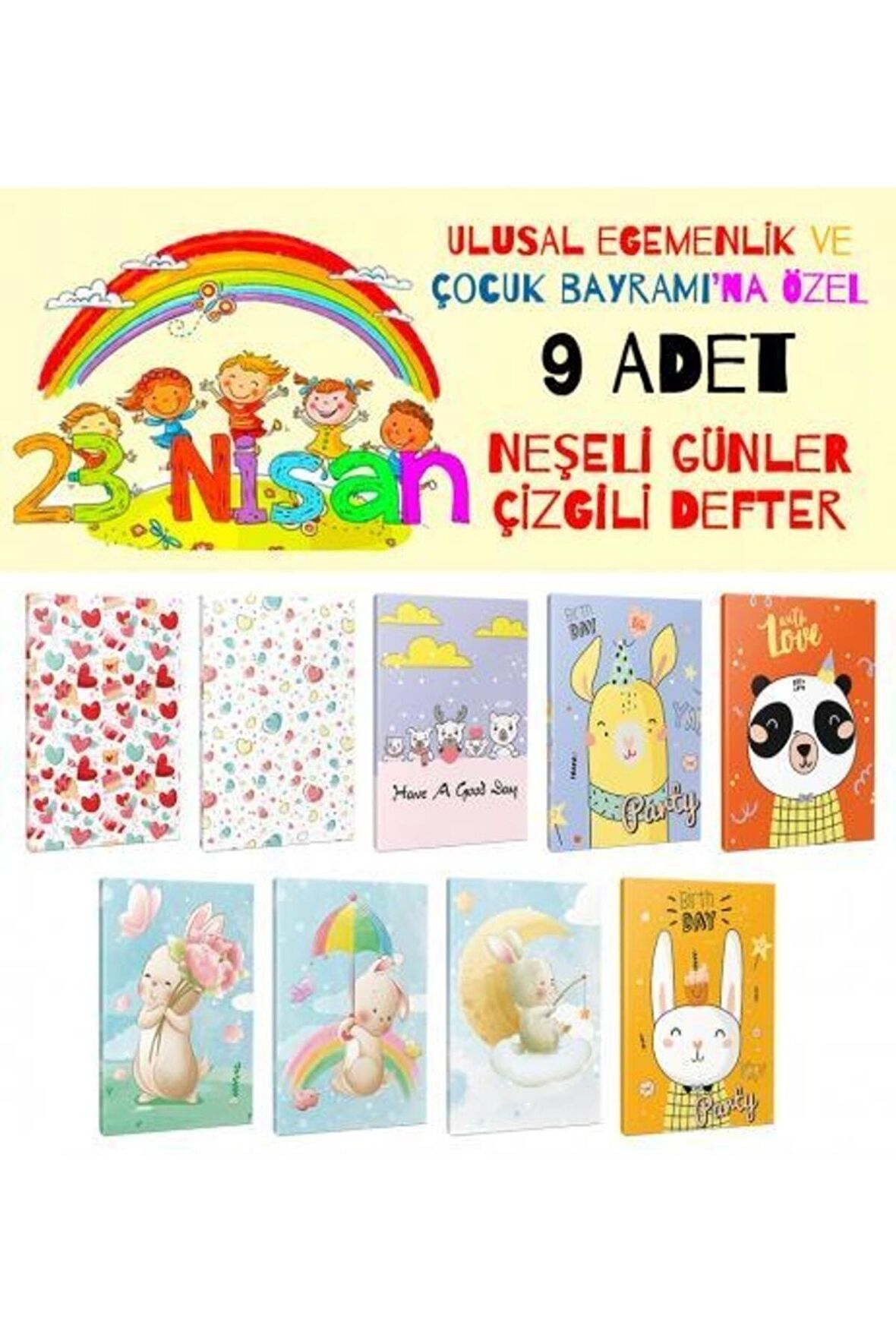 9Lu Neşeli Günler Serisi Defter Seti