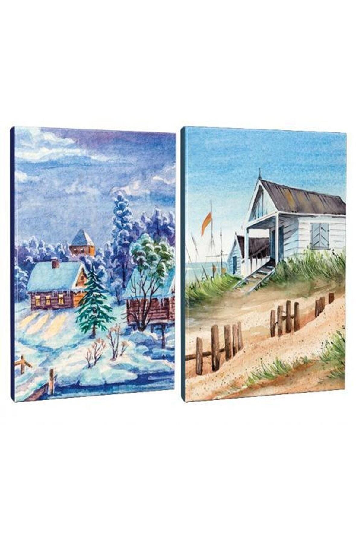 2li Manzara Temalı 13,5x19,5cm 64 Sayfa Çizgili
defter Seti -1