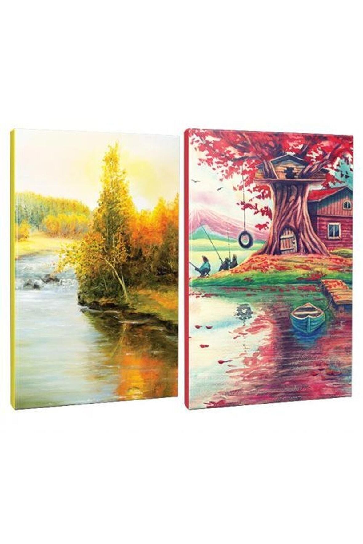 2li Manzara Temalı 13,5x19,5cm 64 Sayfa Çizgili
defter Seti -3
