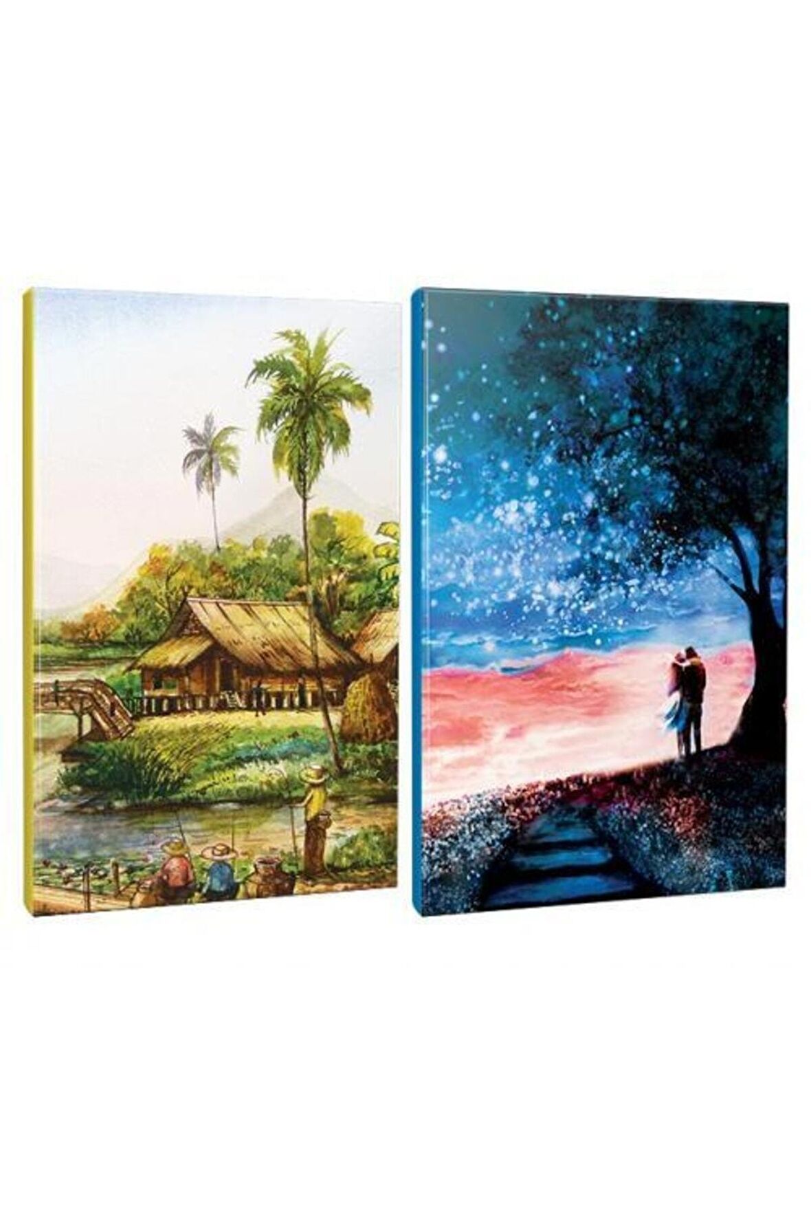 2li Manzara Temalı 13,5x19,5cm 64 Sayfa Çizgili
defter Seti -6