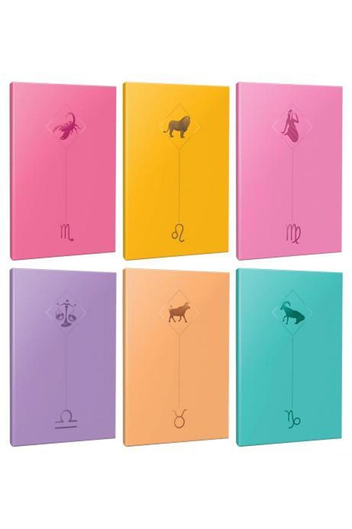 6lı Burç-astroloji Temalı 13,5x19,5cm 64 Sayfa
çizgisiz Defter Seti -4