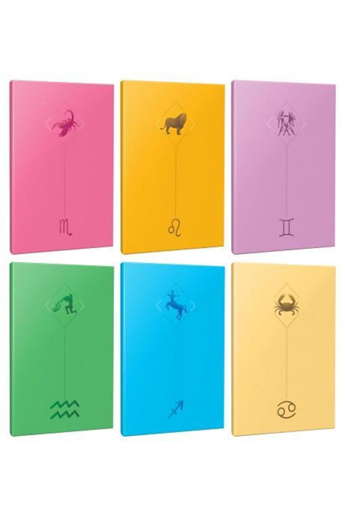 6lı Burç-astroloji Temalı 13,5x19,5cm 64 Sayfa
çizgisiz Defter Seti -8