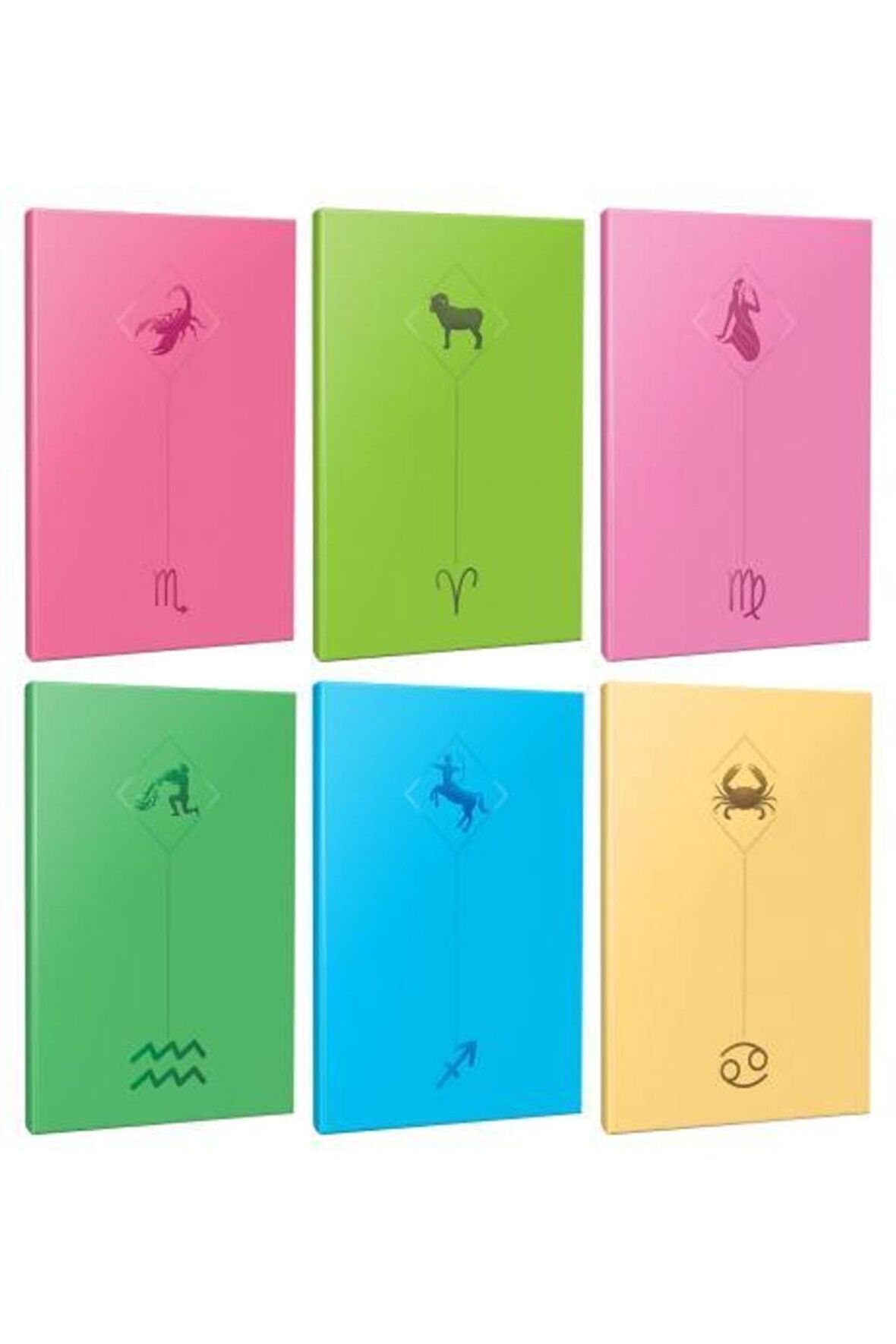 6lı Burç-astroloji Temalı 13,5x19,5cm 64 Sayfa
çizgisiz Defter Seti -9