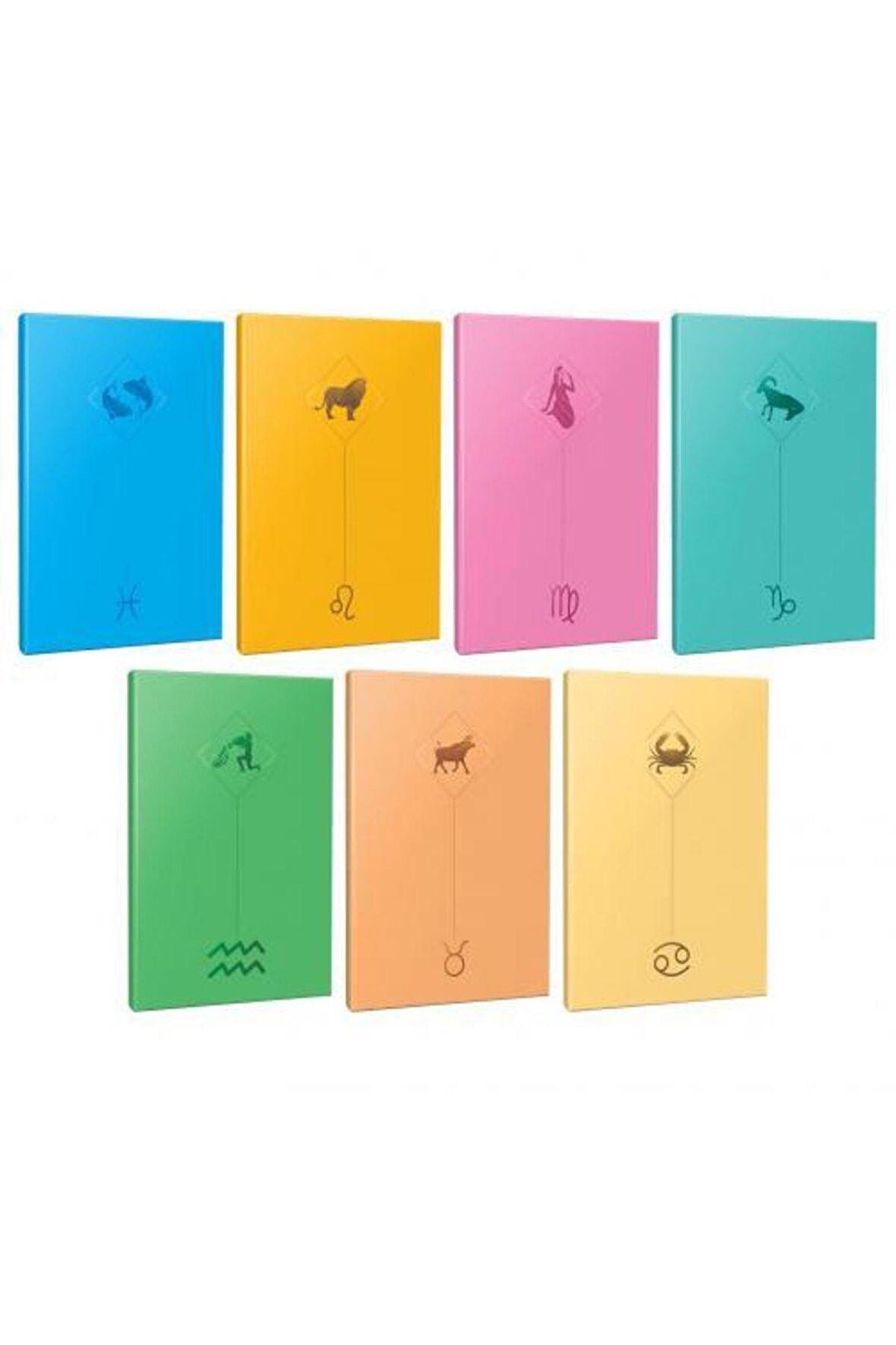 7li Burç-astroloji Temalı 13,5x19,5cm 64 Sayfa
çizgisiz Defter Seti -4