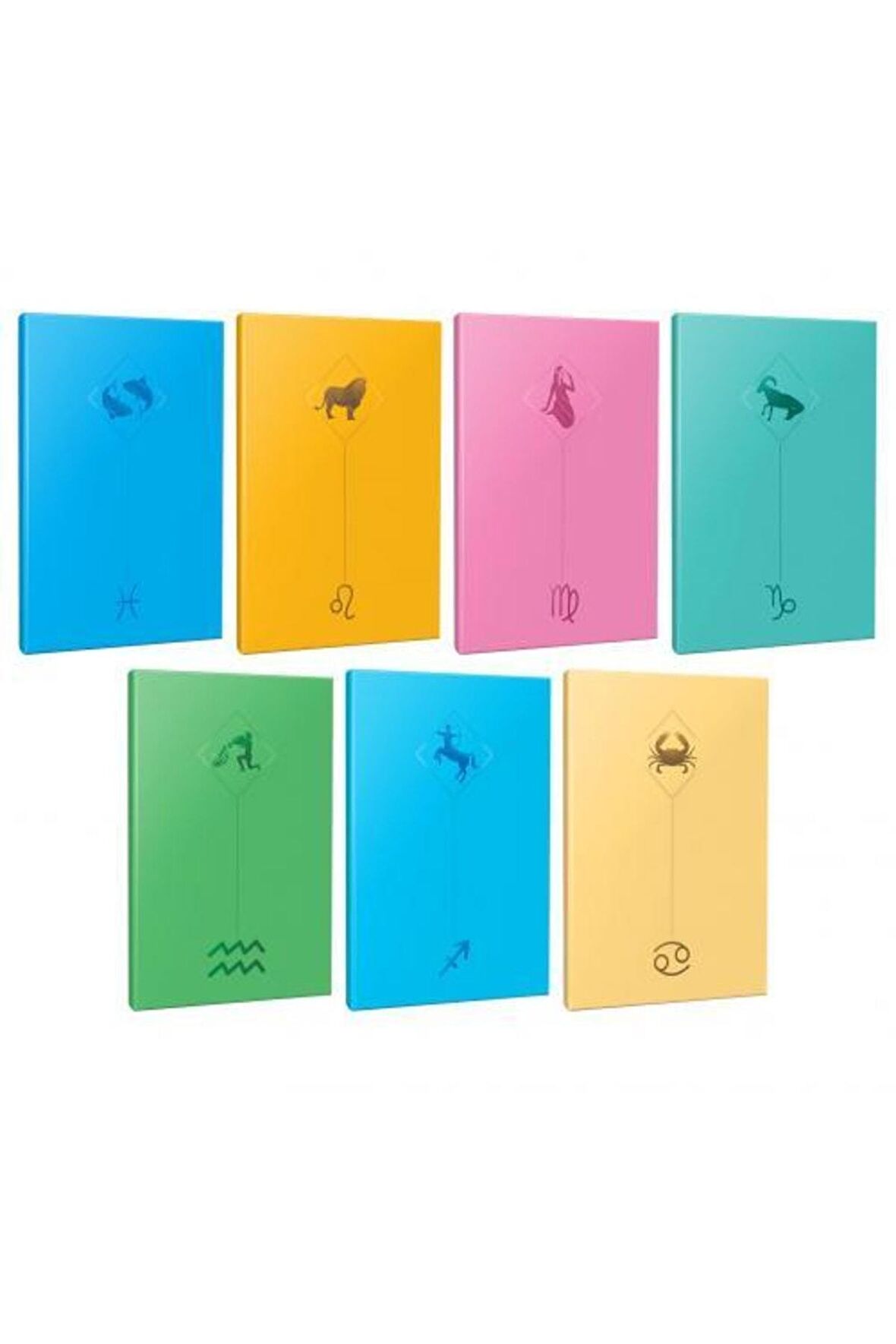 7li Burç-astroloji Temalı 13,5x19,5cm 64 Sayfa
çizgisiz Defter Seti -5