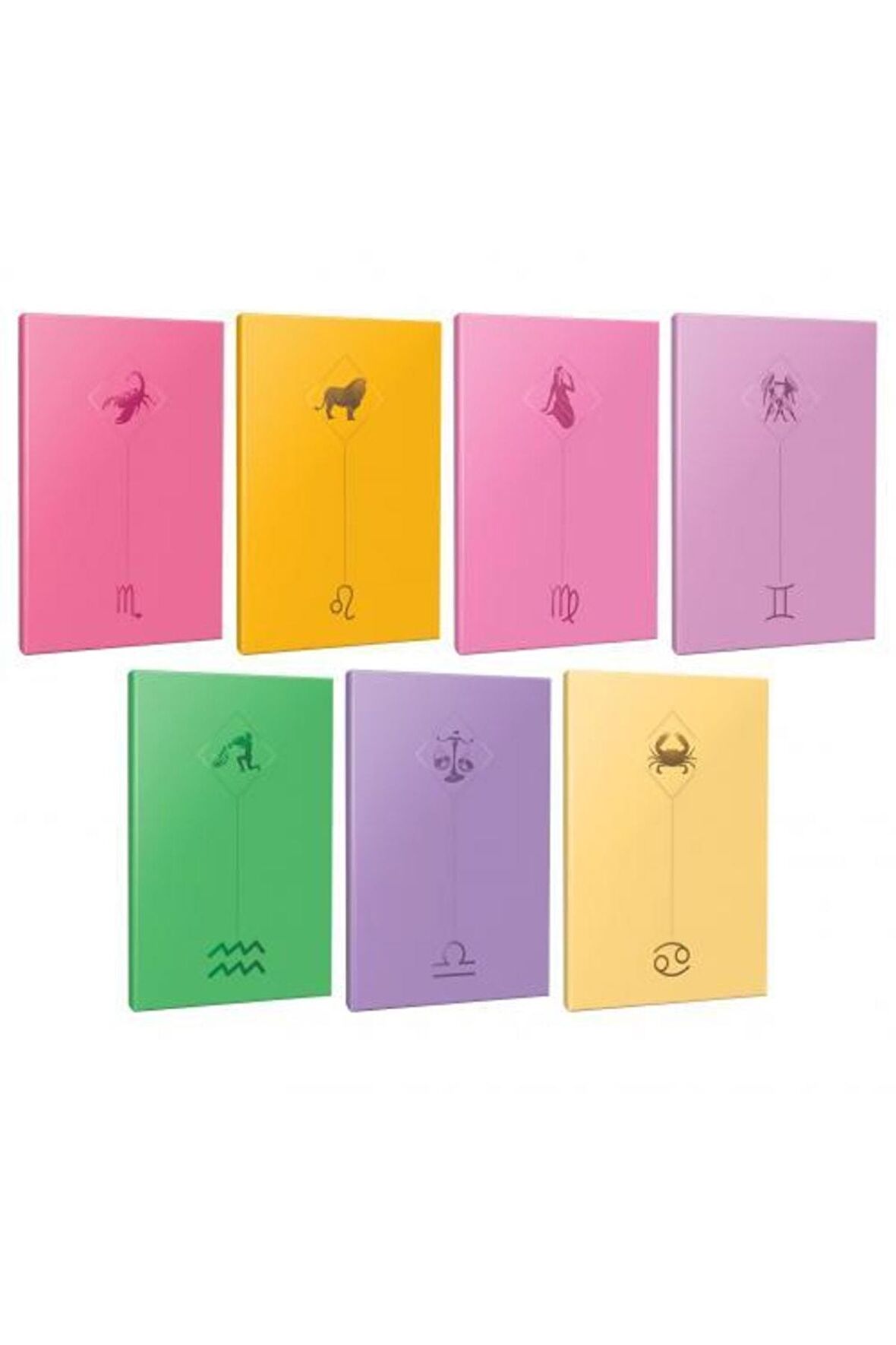 7li Burç-astroloji Temalı 13,5x19,5cm 64 Sayfa
çizgisiz Defter Seti -9