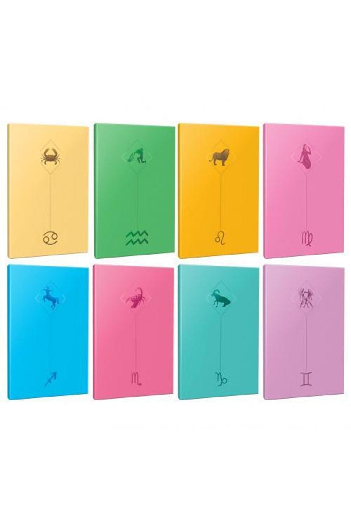 8li Burç-astroloji Temalı 13,5x19,5cm 64 Sayfa
çizgisiz Defter Seti -6
