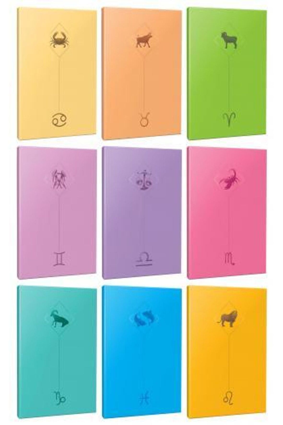 9lu Burç-astroloji Temalı 13,5x19,5cm 64 Sayfa
çizgisiz Defter Seti -2