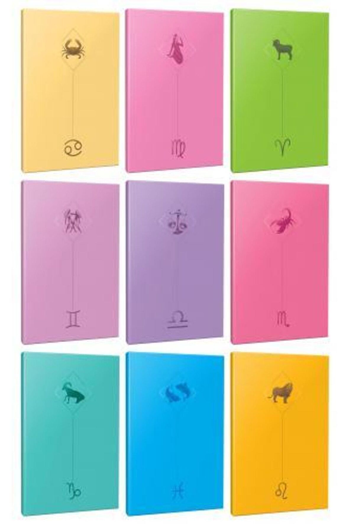 9lu Burç-astroloji Temalı 13,5x19,5cm 64 Sayfa
çizgisiz Defter Seti -3