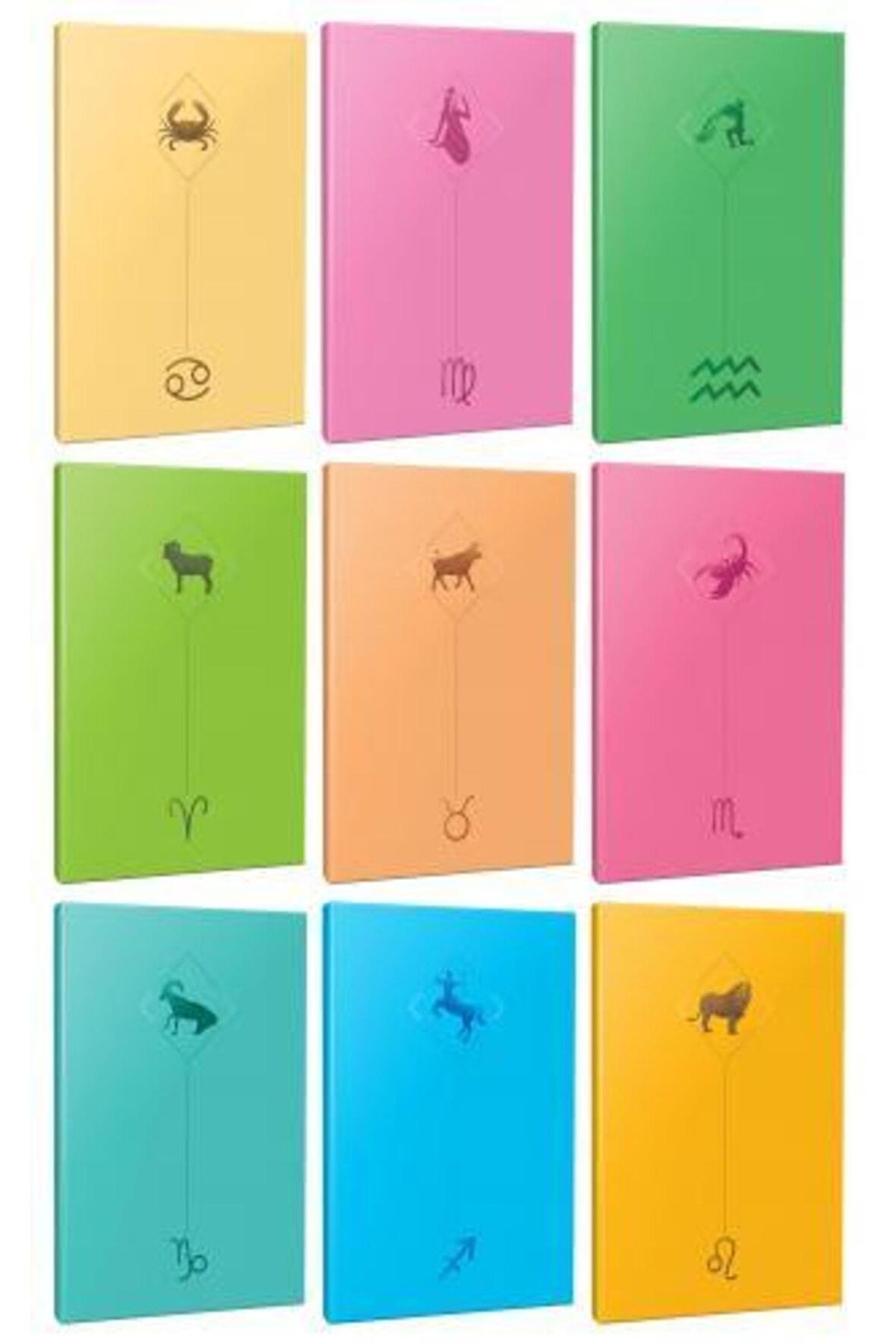 9lu Burç-astroloji Temalı 13,5x19,5cm 64 Sayfa
çizgisiz Defter Seti -9