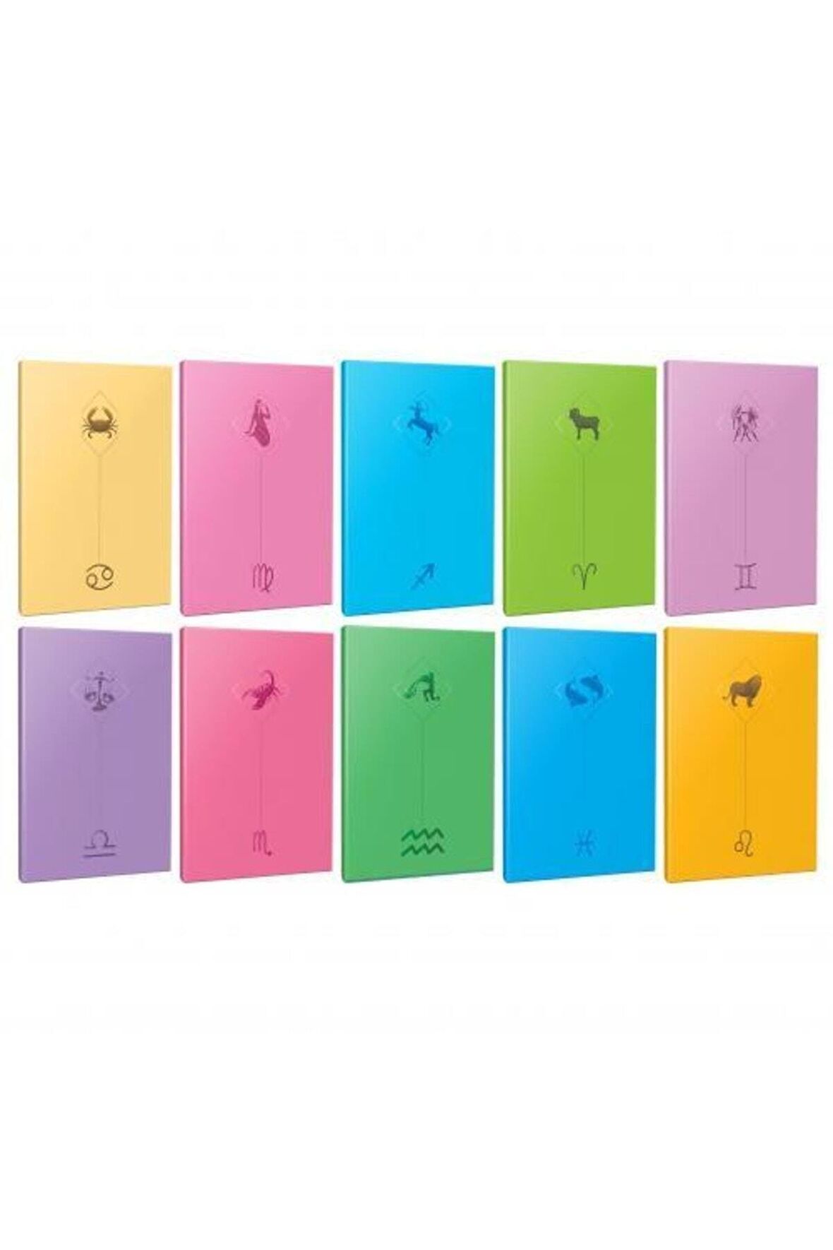10lu Burç-astroloji Temalı 13,5x19,5cm 64 Sayfa
çizgisiz Defter Seti -4