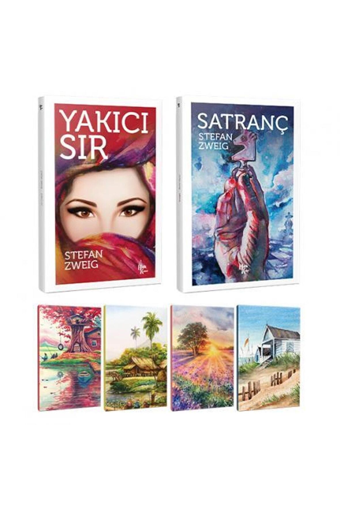 Stefan Zweig 2 Kitap Bir Arada Ve 4 Defter -8