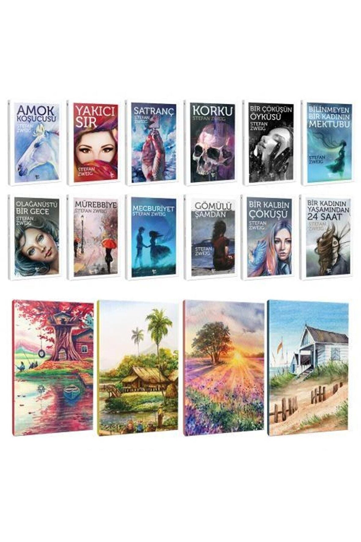 Stefan Zweig 12 Kitap Bir Arada Ve 4 Defter -1