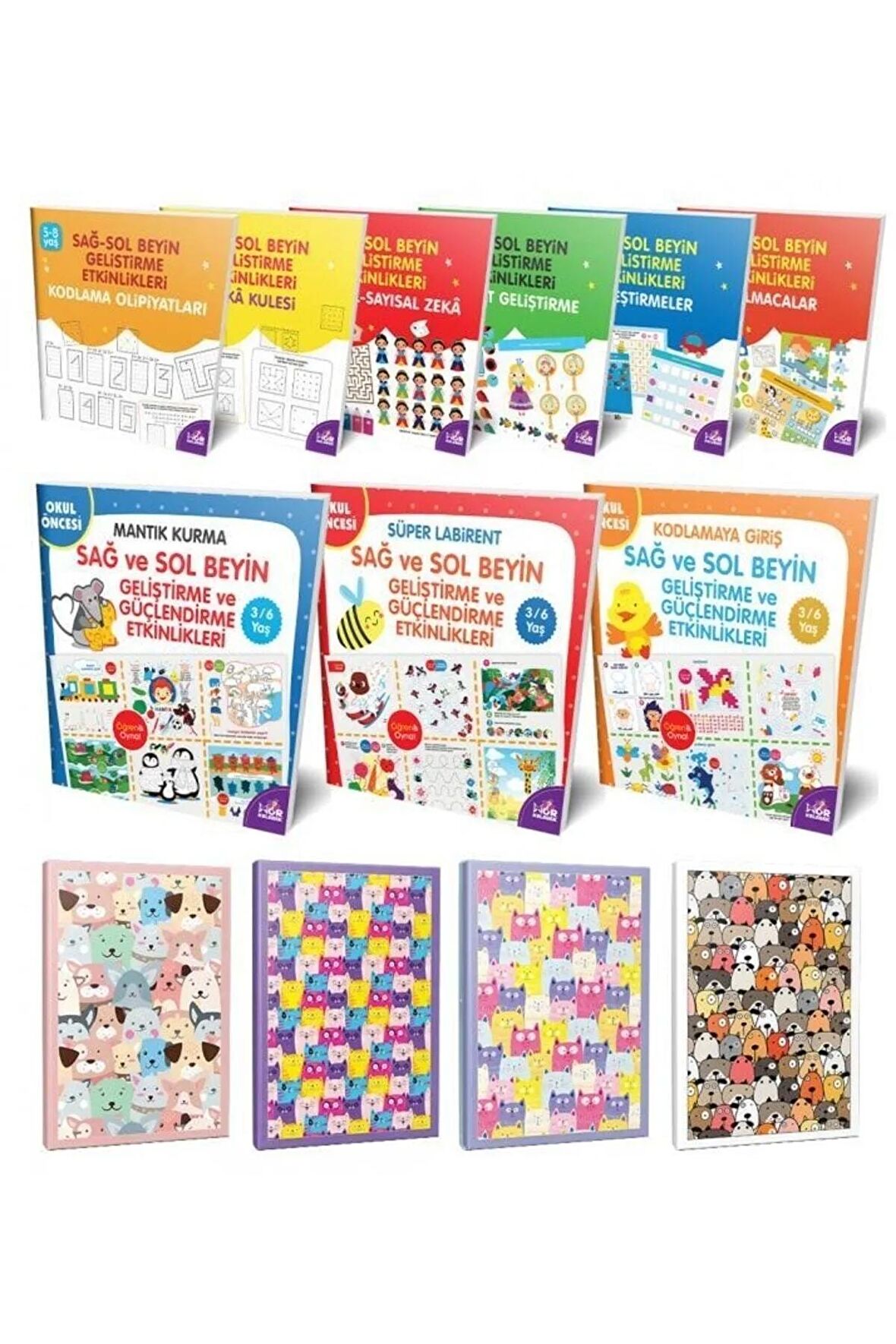 Sağ-sol Beyin 9'lu Kitap Seti Ve 4 Defter-2