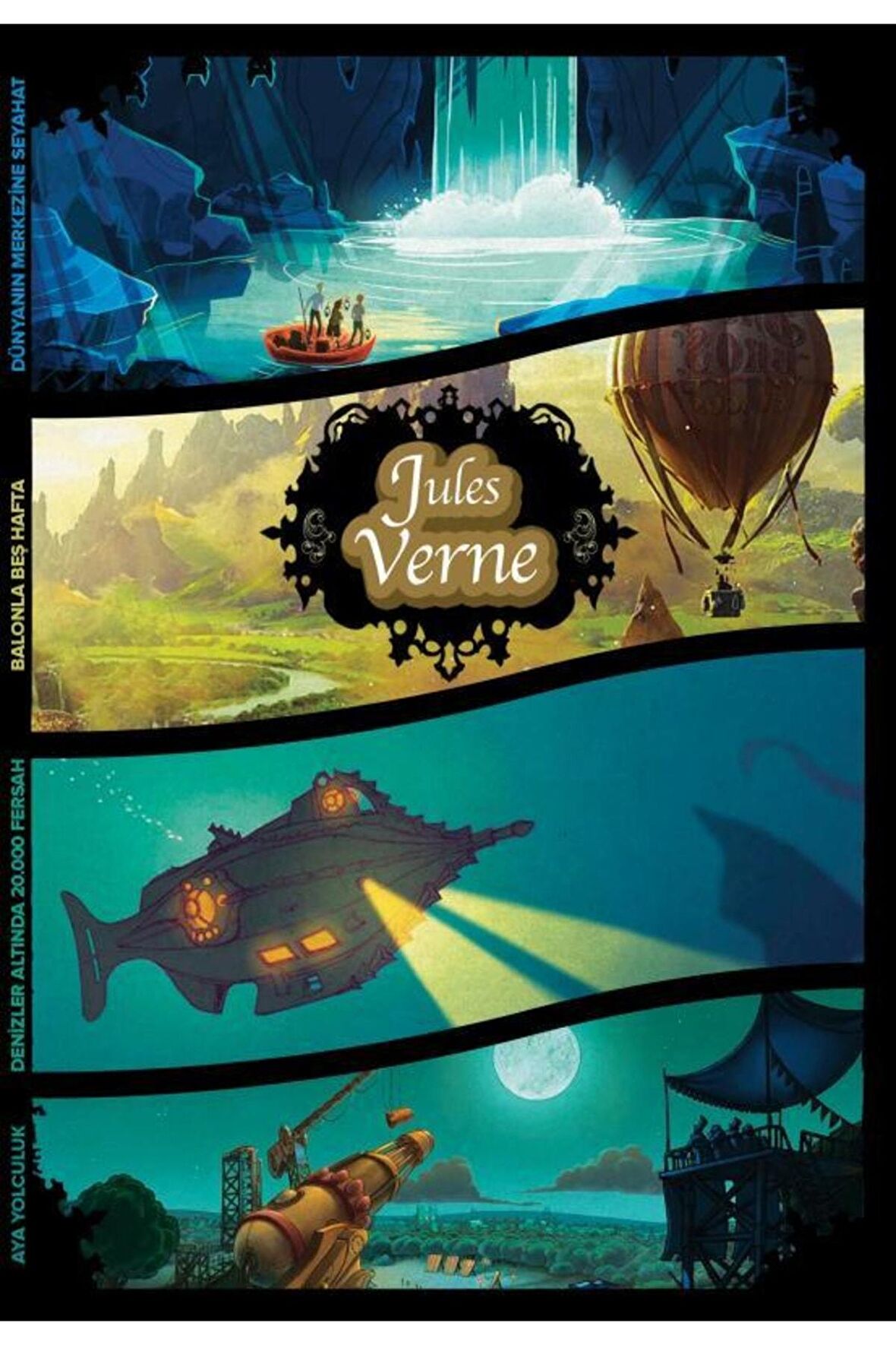Jules Verne 13,5x19,5cm C?izgili Defter 128 Sayfa
