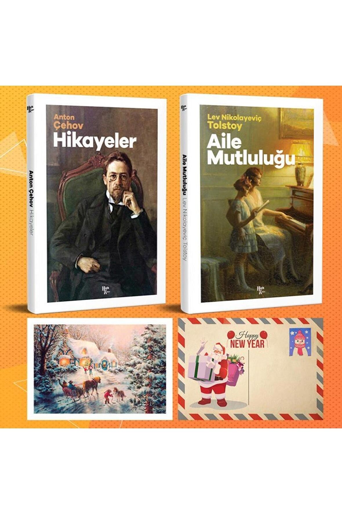 Dünya Klasikleri Ikili Set - Hikayeler - Aile Mutluluğu Ve Kartpostal