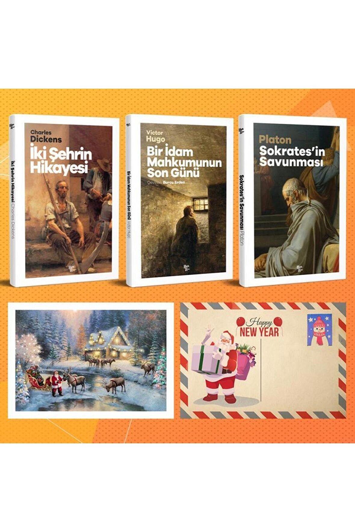Dünya Klasikleri Üçlü Set - Iki Şehrin Hikayesi - Sokratesin Savunması -bir Idam Mahkumunun Son Günü