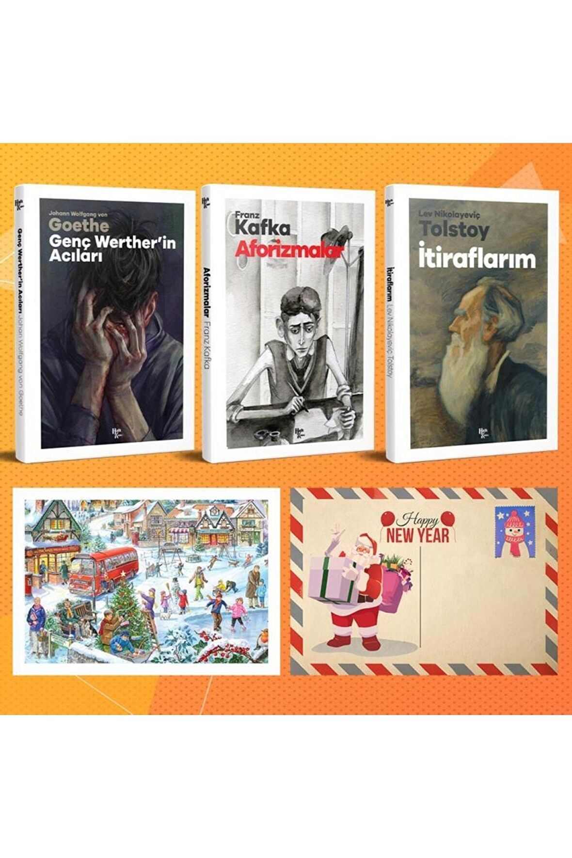 Dünya Klasikleri Üçlü Set - Genç Wertherin Acıları - Aforizmalar - Itiraflarım Ve Kartpostal