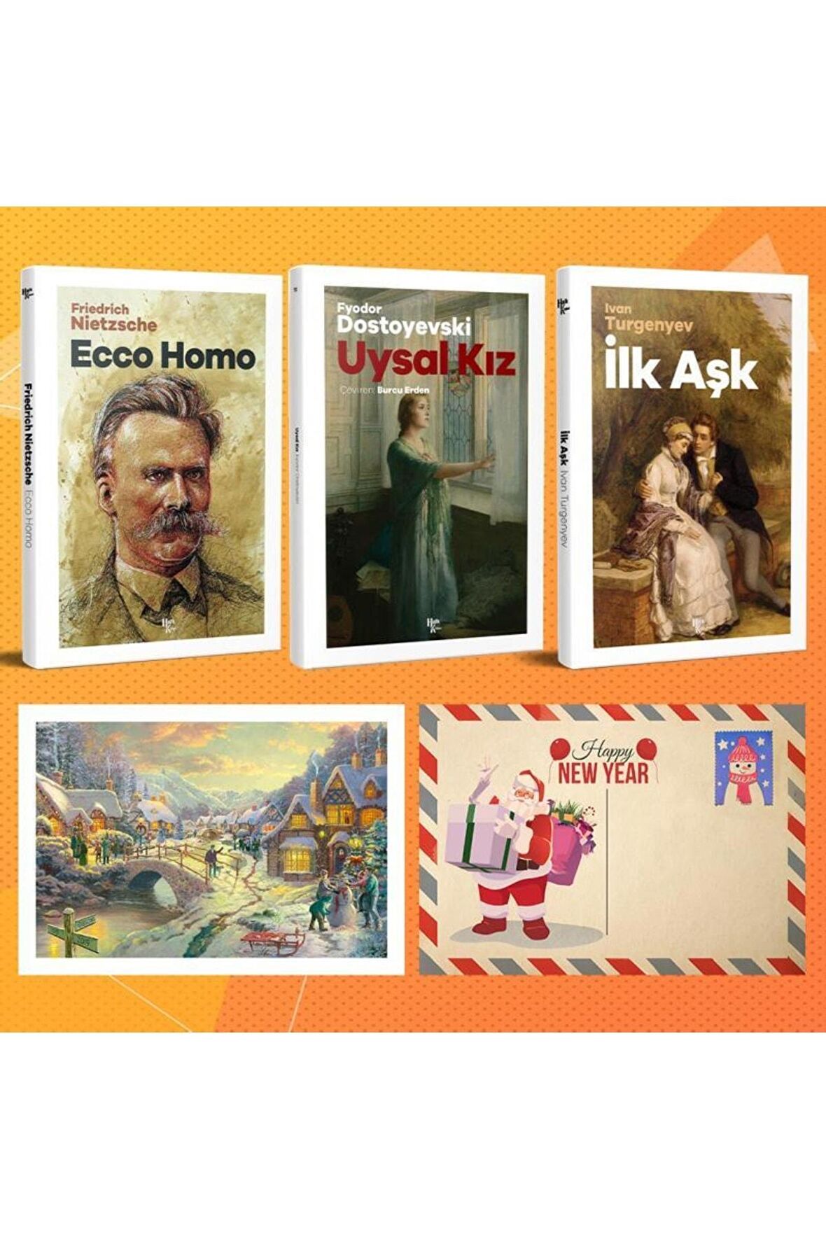 Dünya Klasikleri Üçlü Set - Ecco Homo - Uysal Kız - Ilk Aşk Ve Kartpostal