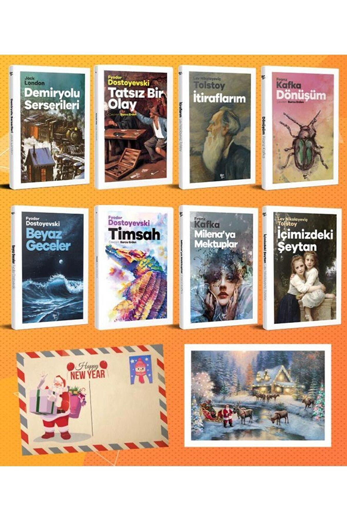 Dünya Klasikleri Sekizli Set - 1 Ve Kartpostal