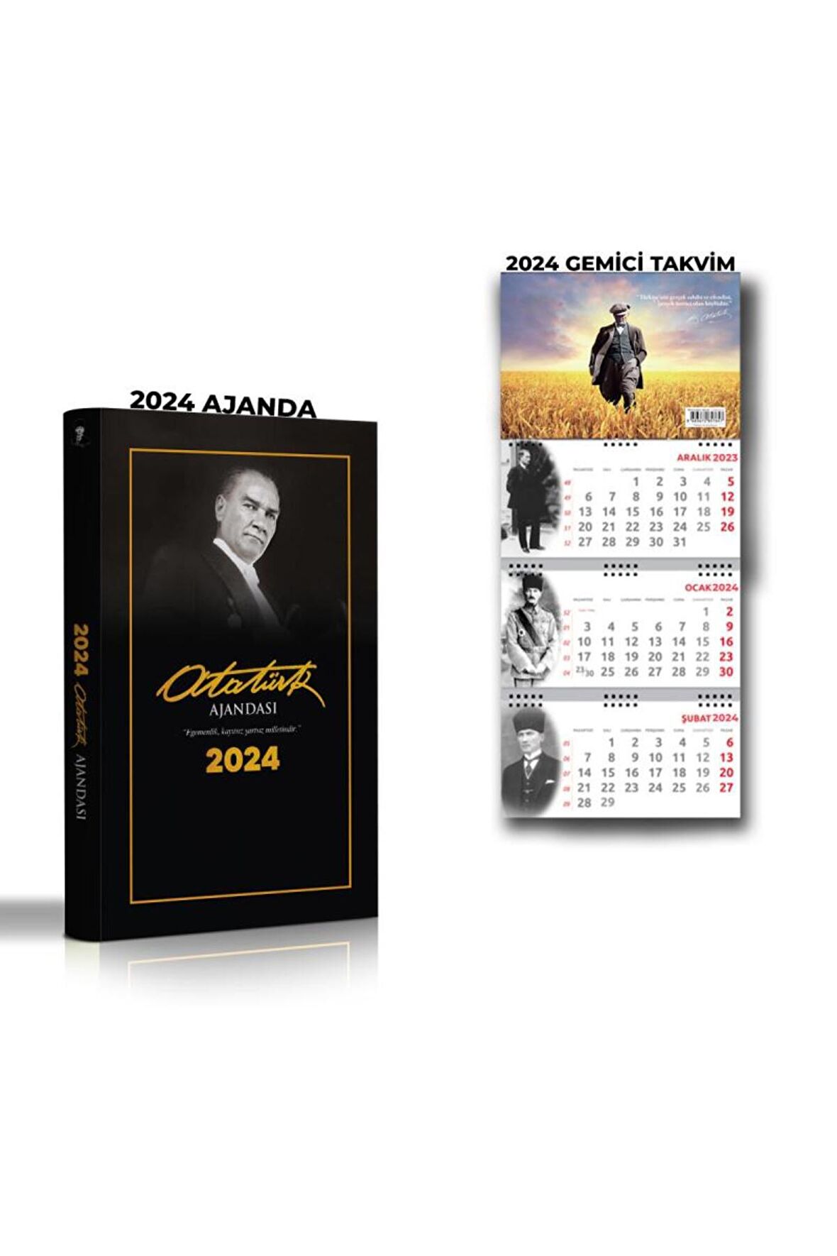 2024 Gazipaşa Ajanda & 2024 Gemici Cumhuriyet Takvim