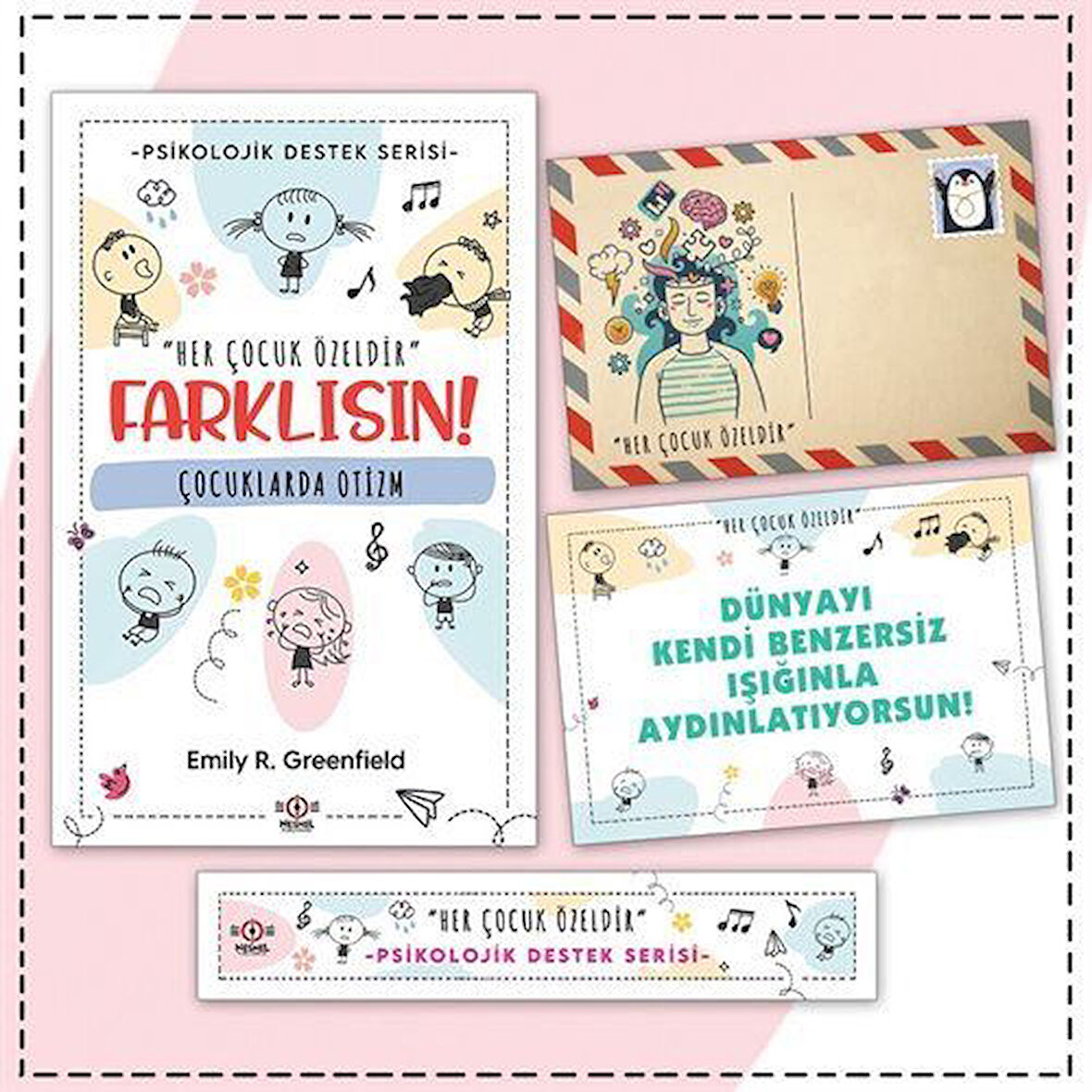 Çocuklarda Otizm - Kartpostal ve Ayraç / Emily R. Greenfield