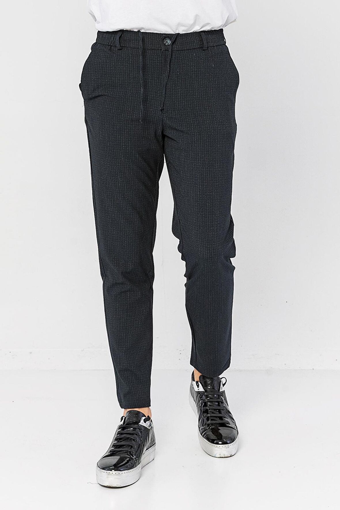 Erkek Relaxed Fit Beli Lastikli Bağcıklı Armürlü Likralı Rahat Jogger Pantolon