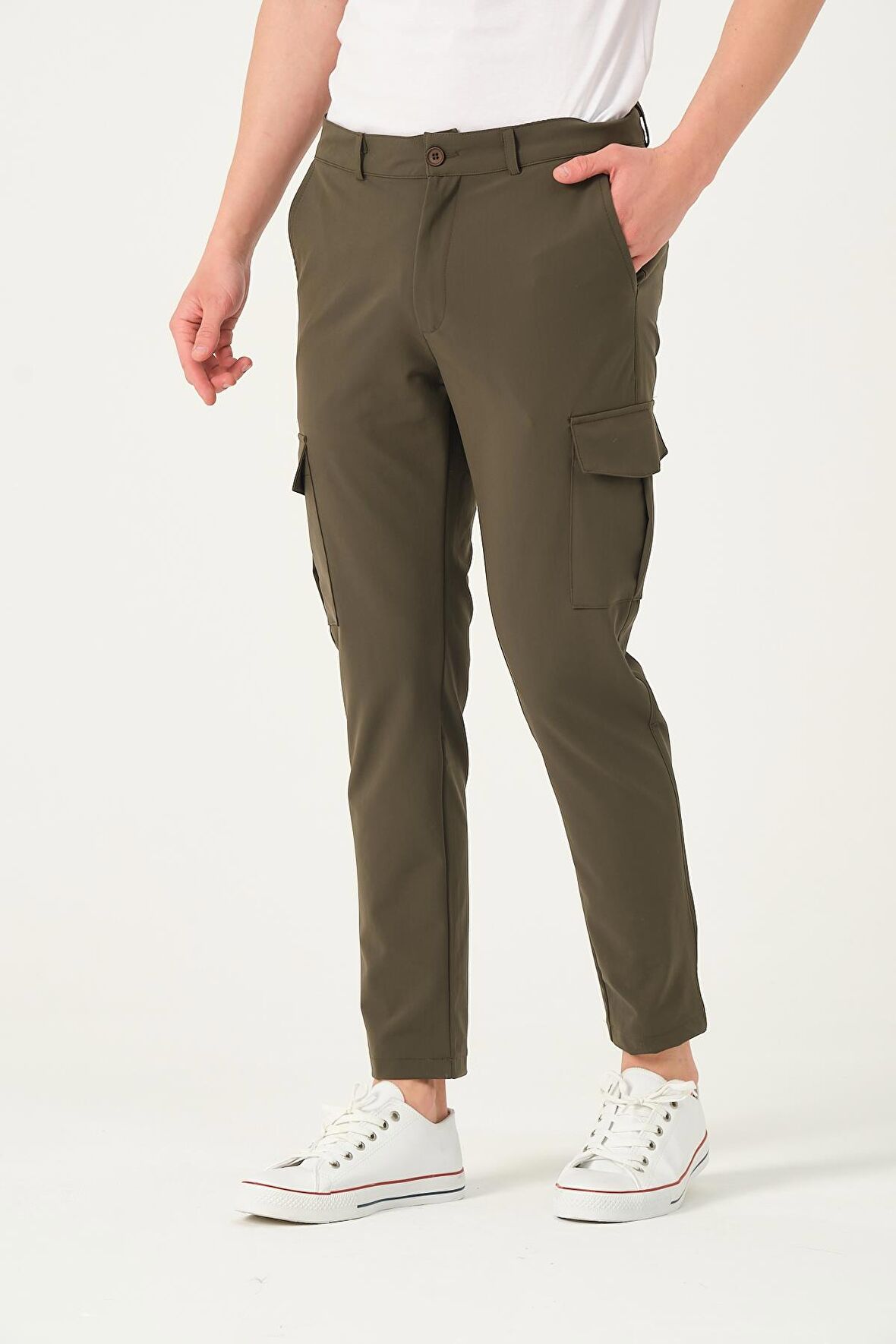 Erkek Regular Fit  Kargo Cepli Jogger Spor Pantolon