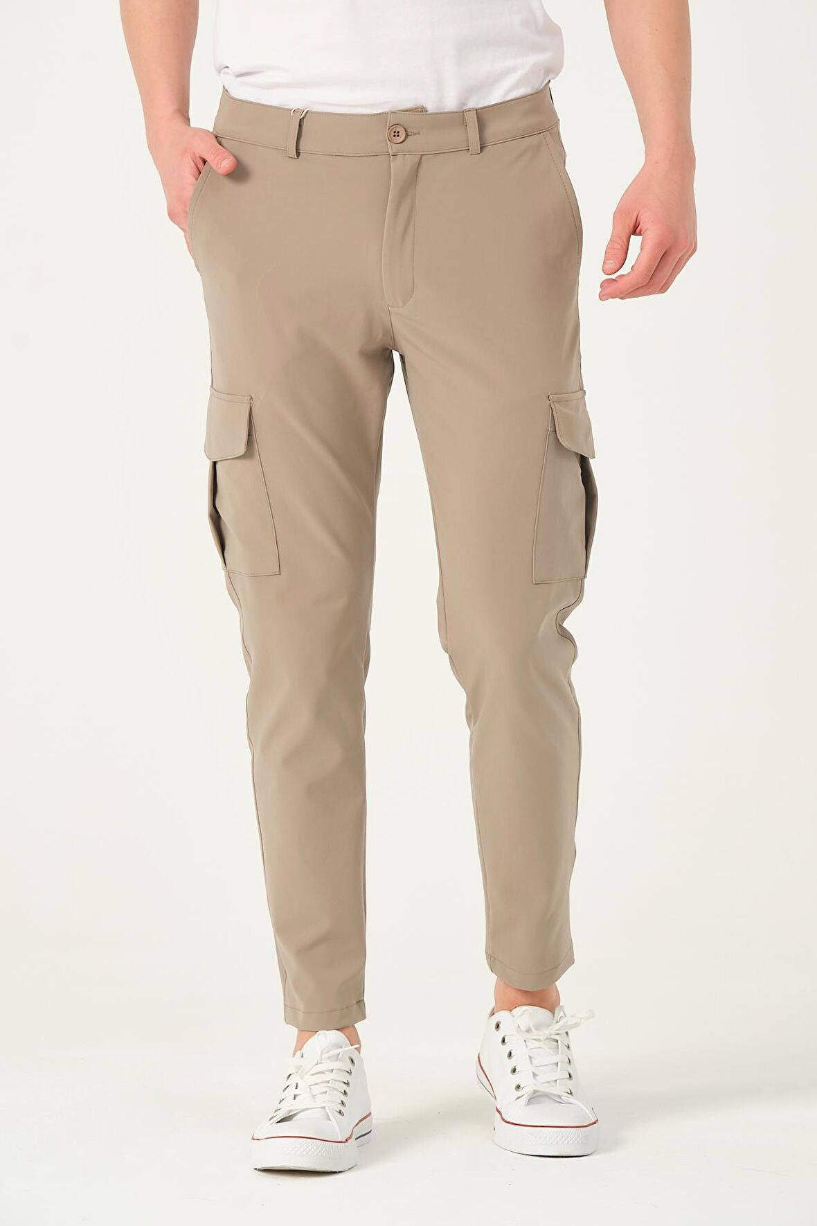 Erkek Regular Fit  Kargo Cepli Jogger Spor Pantolon