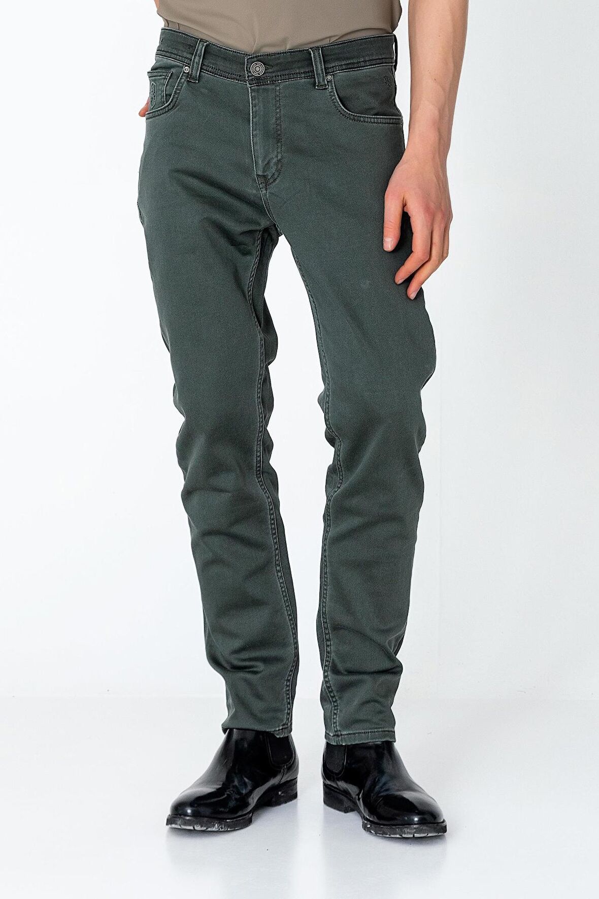 Erkek Regular Fit Streç Rahat Kot Pantolon
