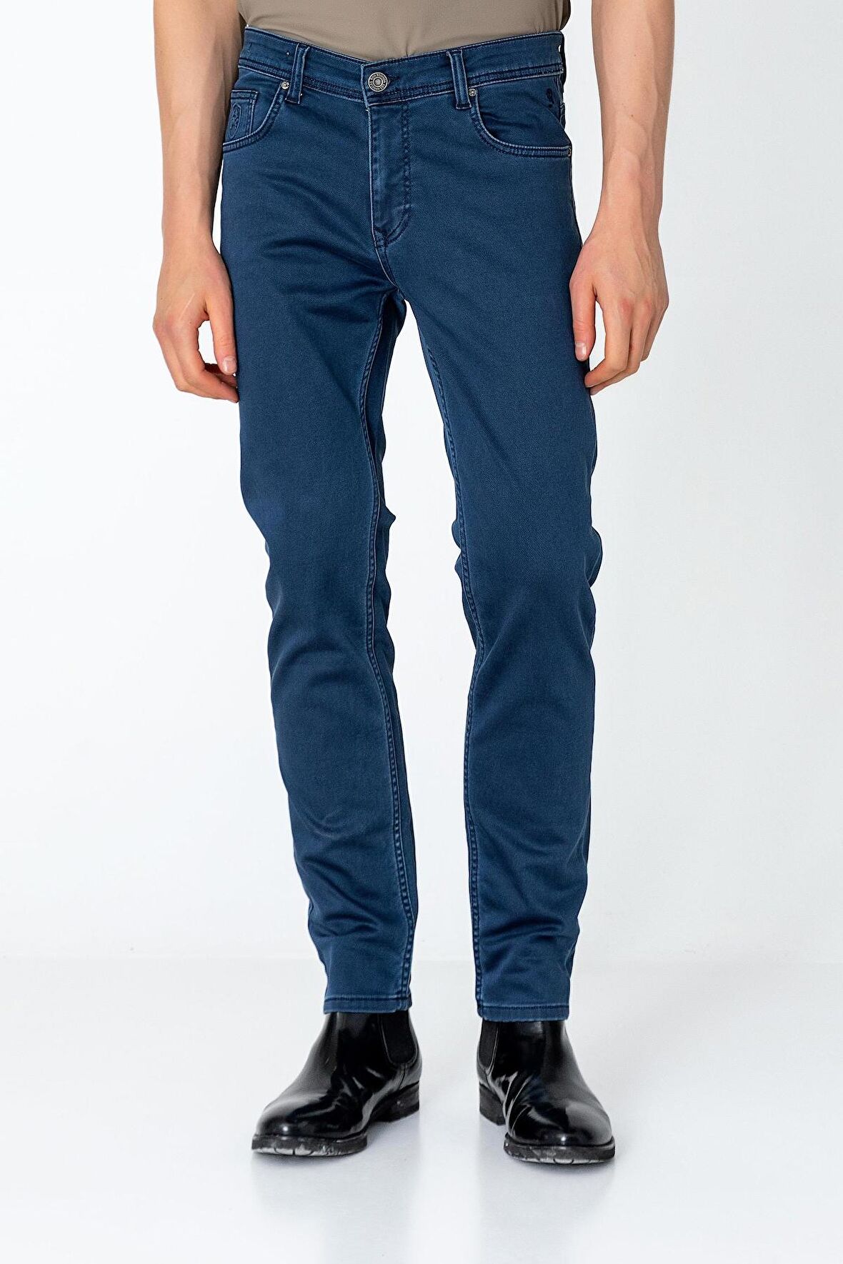 Erkek Regular Fit Streç Rahat Kot Pantolon