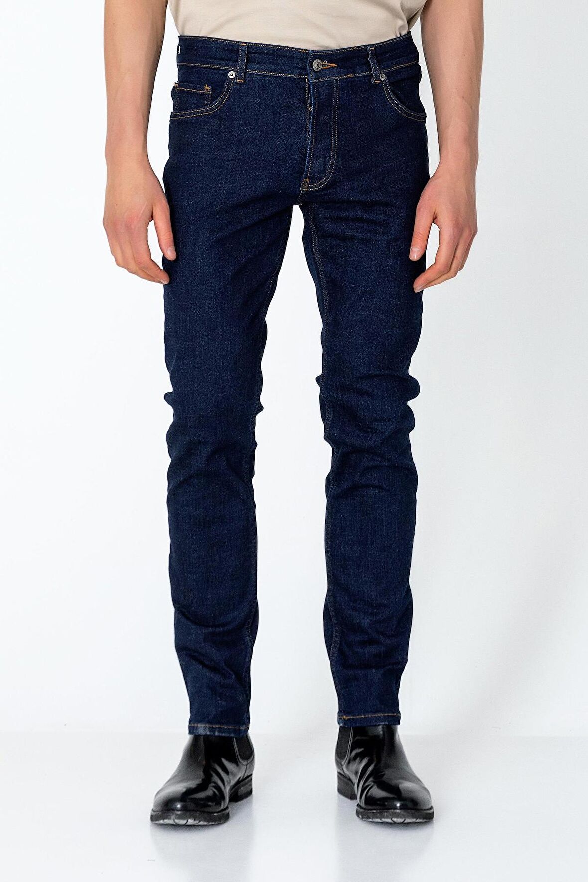 Erkek Regular Fit Sade Rahat Kot pantolon