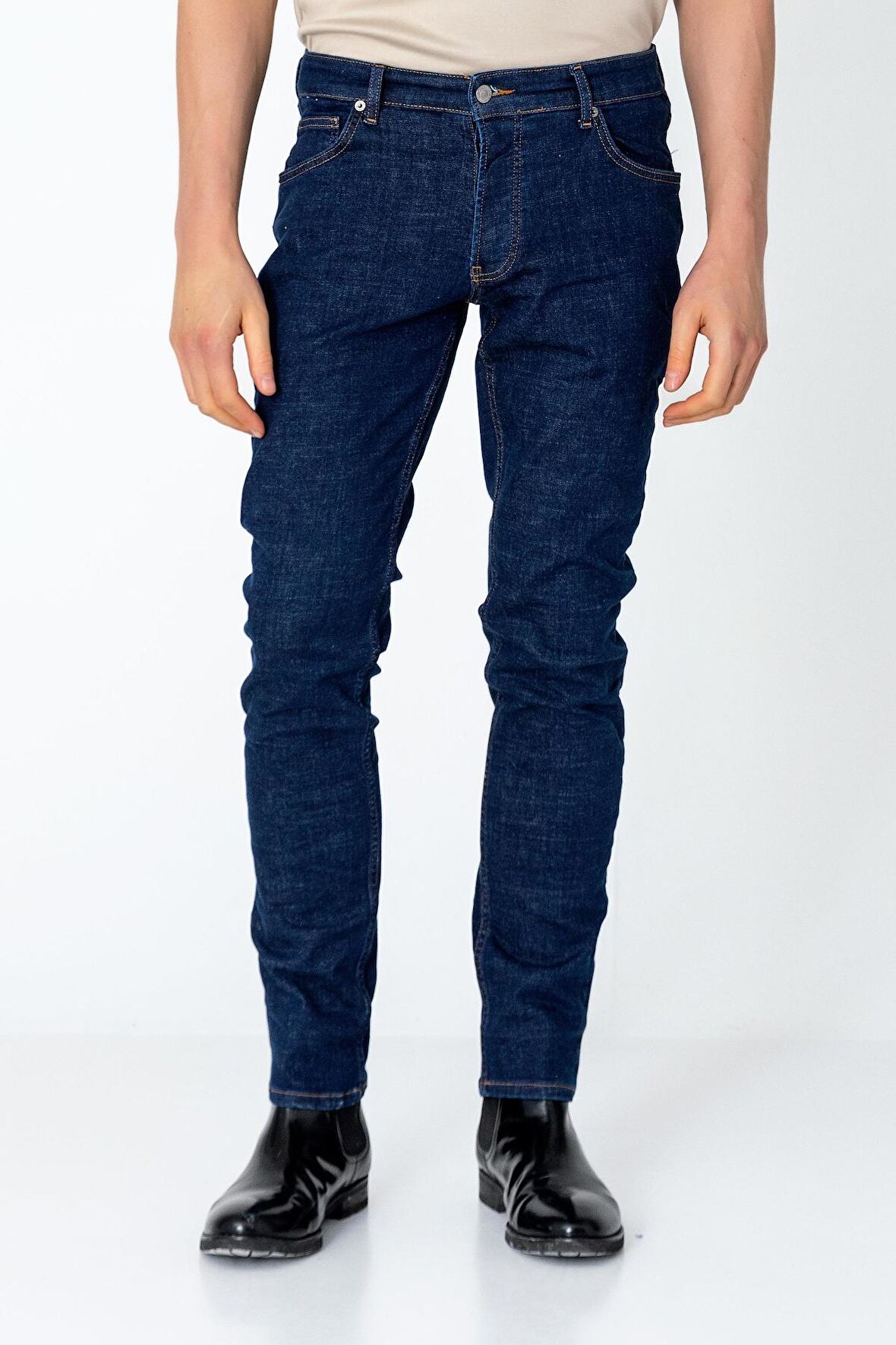 Erkek Regular Fit Sade Rahat Kot pantolon