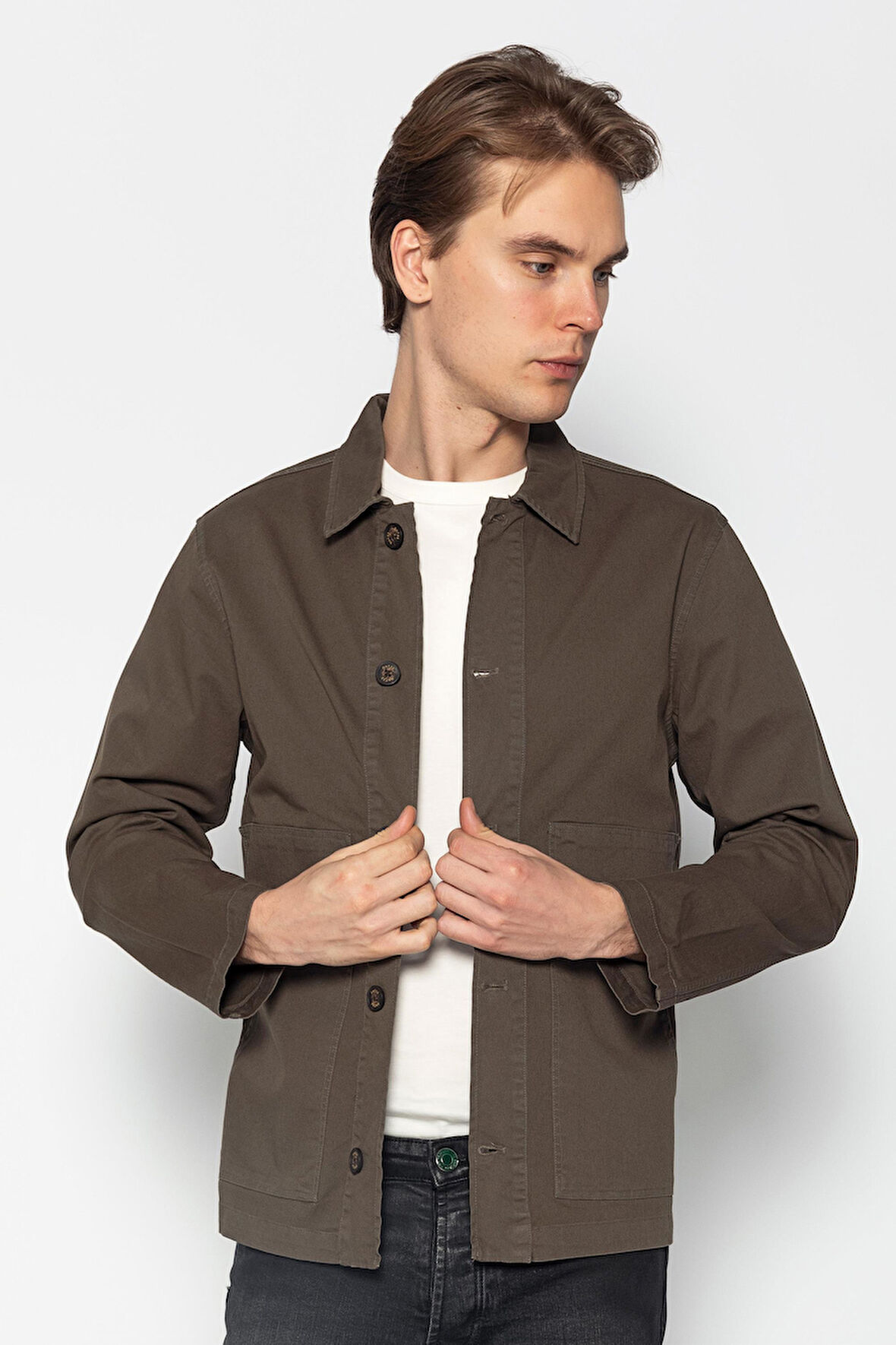CEKMON Erkek Regular Fıt %100 Cotton İnce Gabardın Spor Ceket
