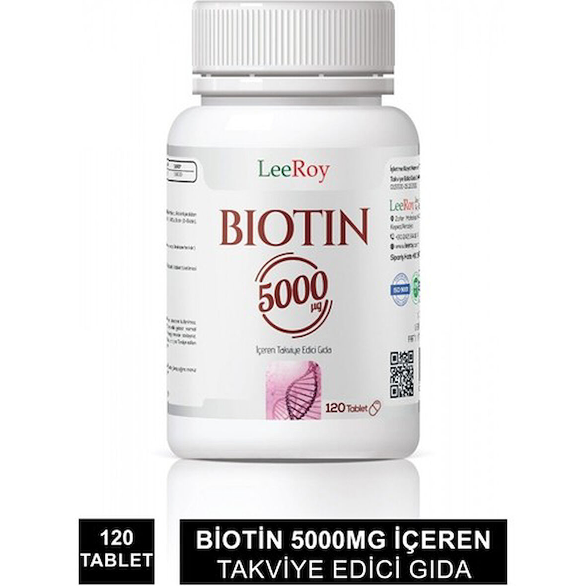Leeroy Biotin 5000 Mg 120 Tablet