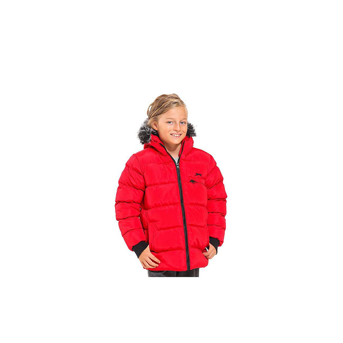 Slazenger Calisto Çocuk Mont ST21JC007-600 Kırmızı