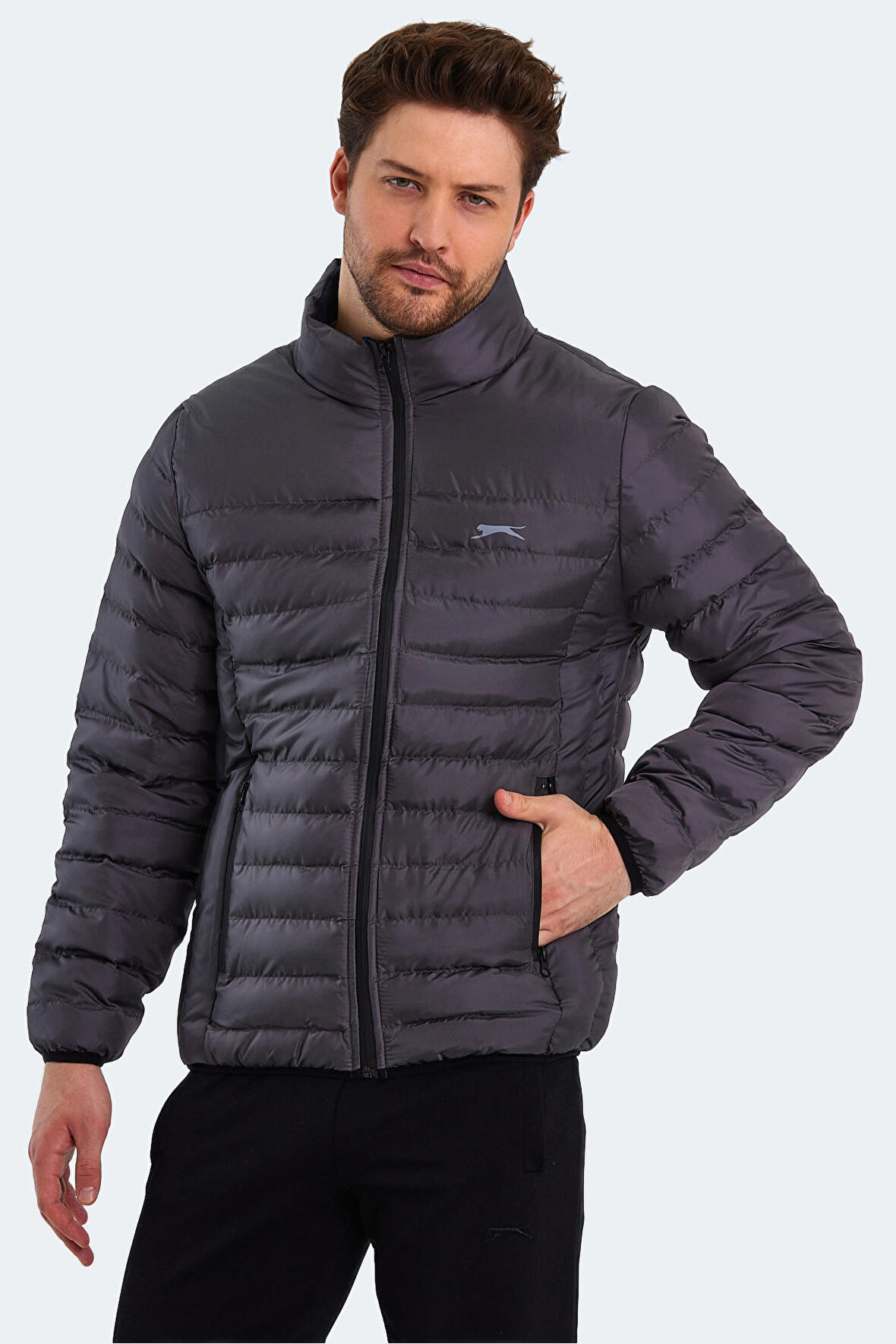 Slazenger BOSS I Erkek  Gri Mont & Kaban